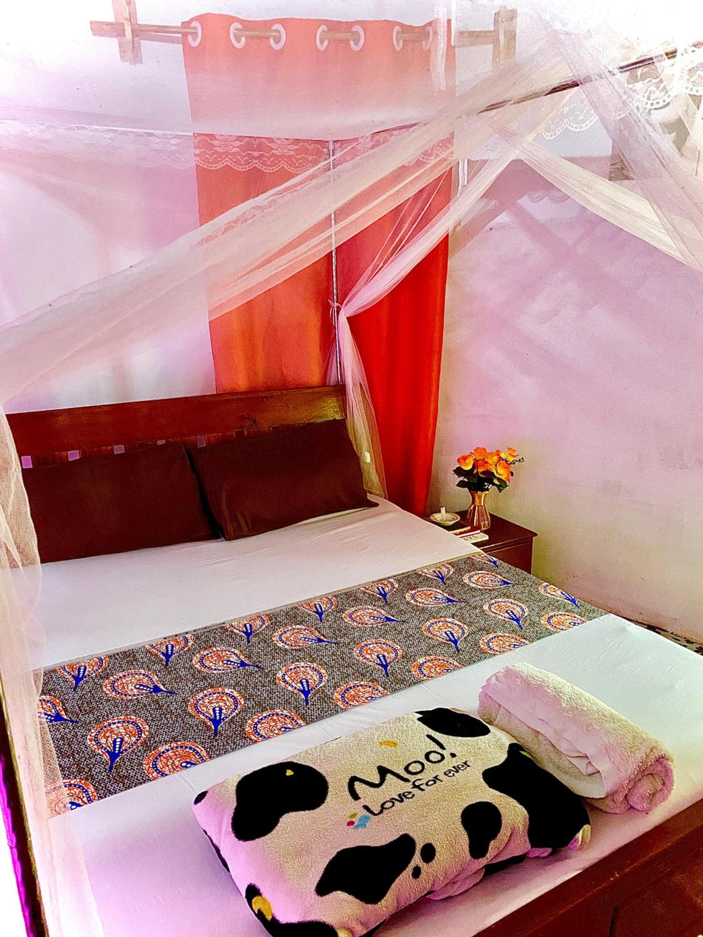 African hut tiny cottage view 5