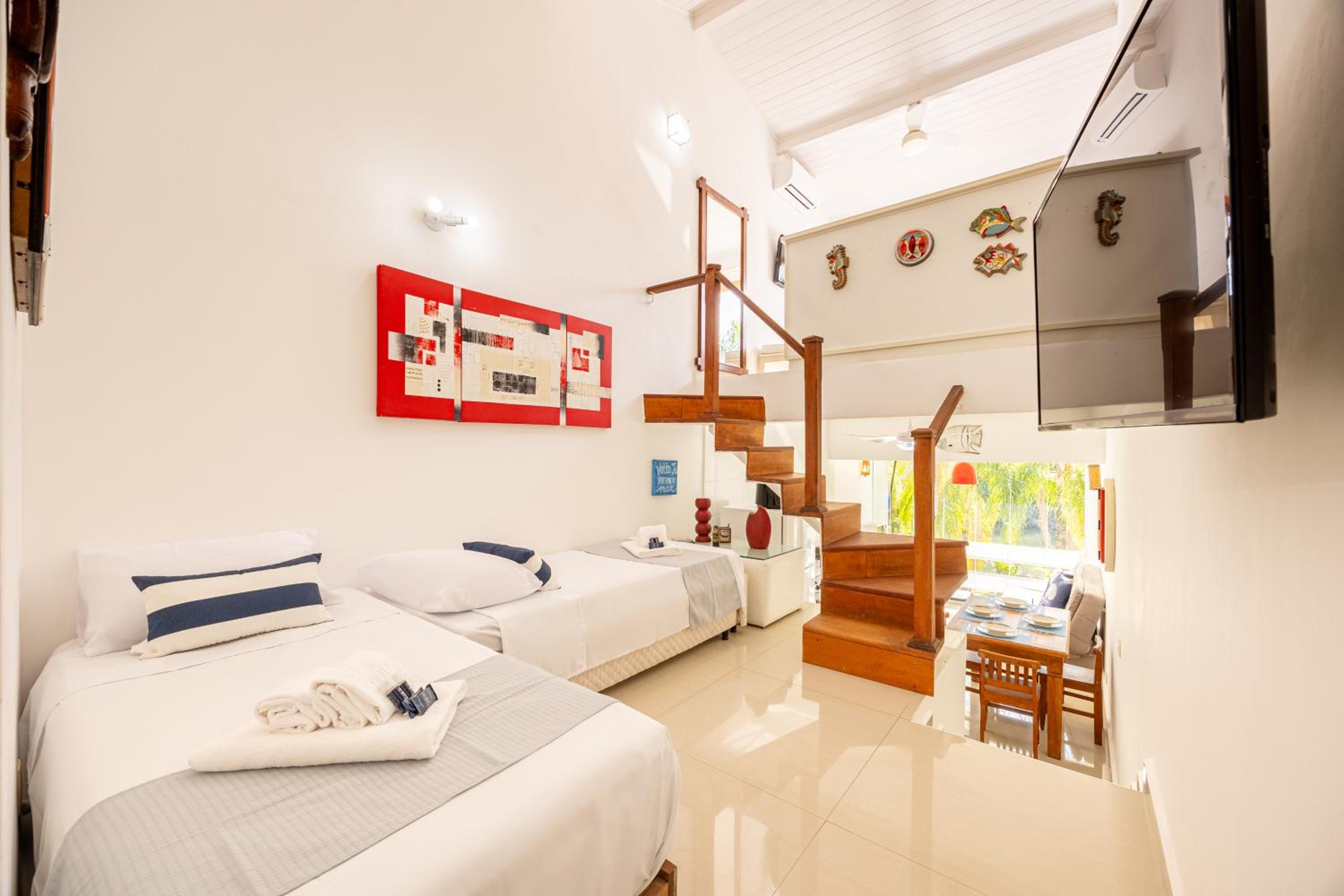 Lindo Loft na Praia de Barra do Una à beira do Rio