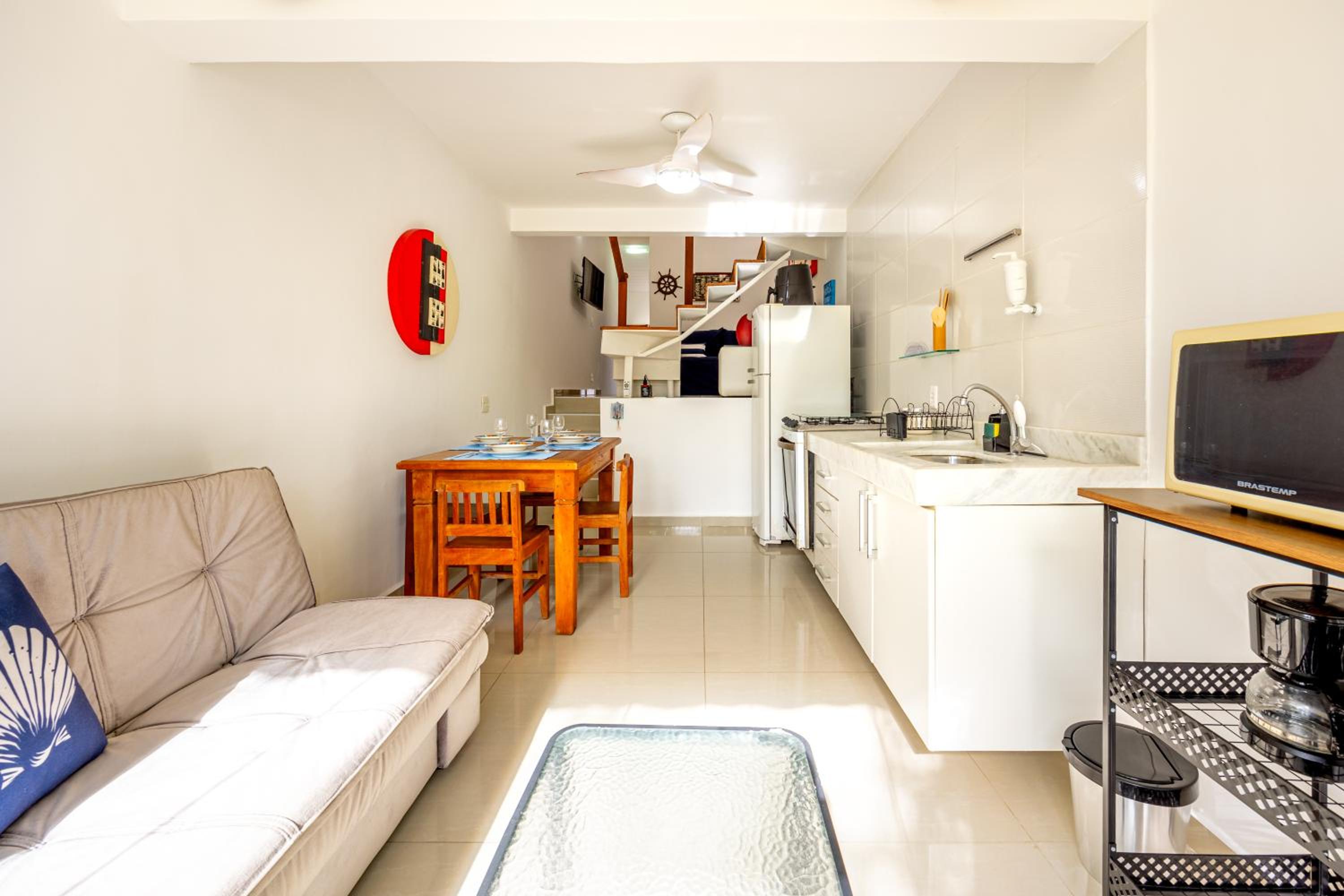 Lindo Loft na Praia de Barra do Una à beira do Rio
