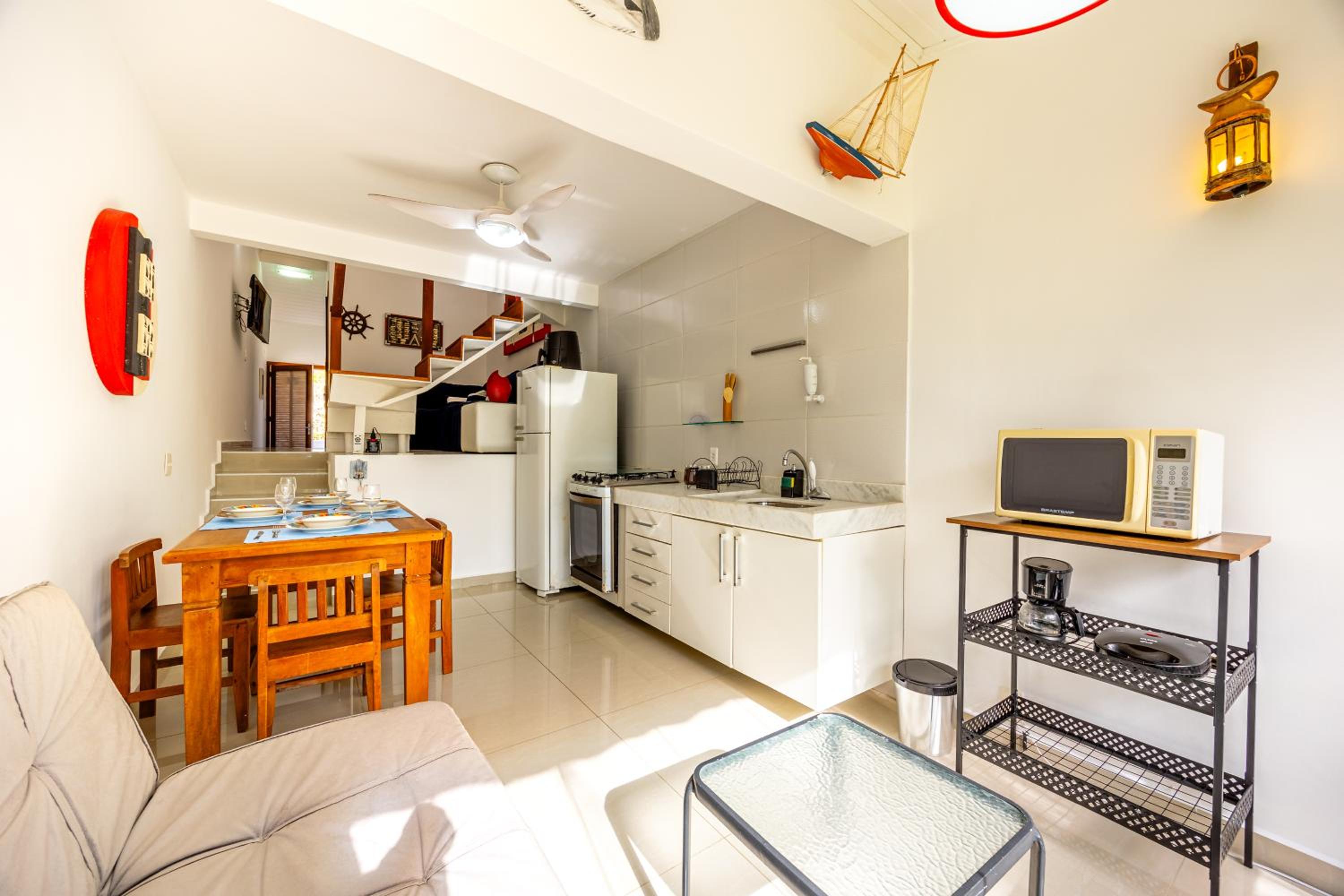 Lindo Loft na Praia de Barra do Una à beira do Rio