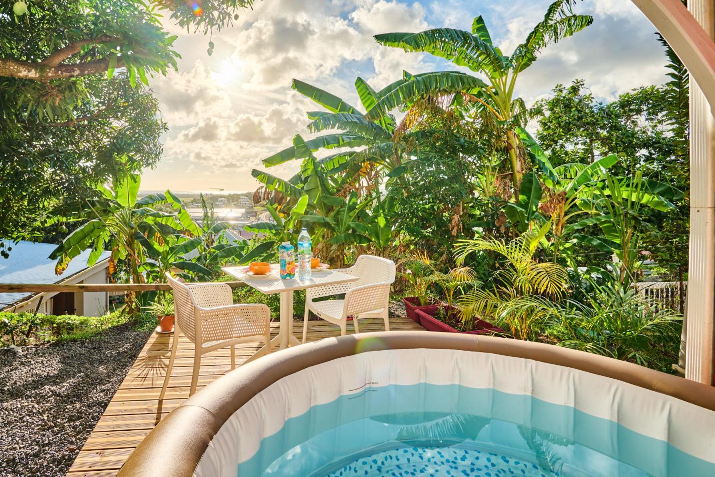 Suite avec spa vue et jardin