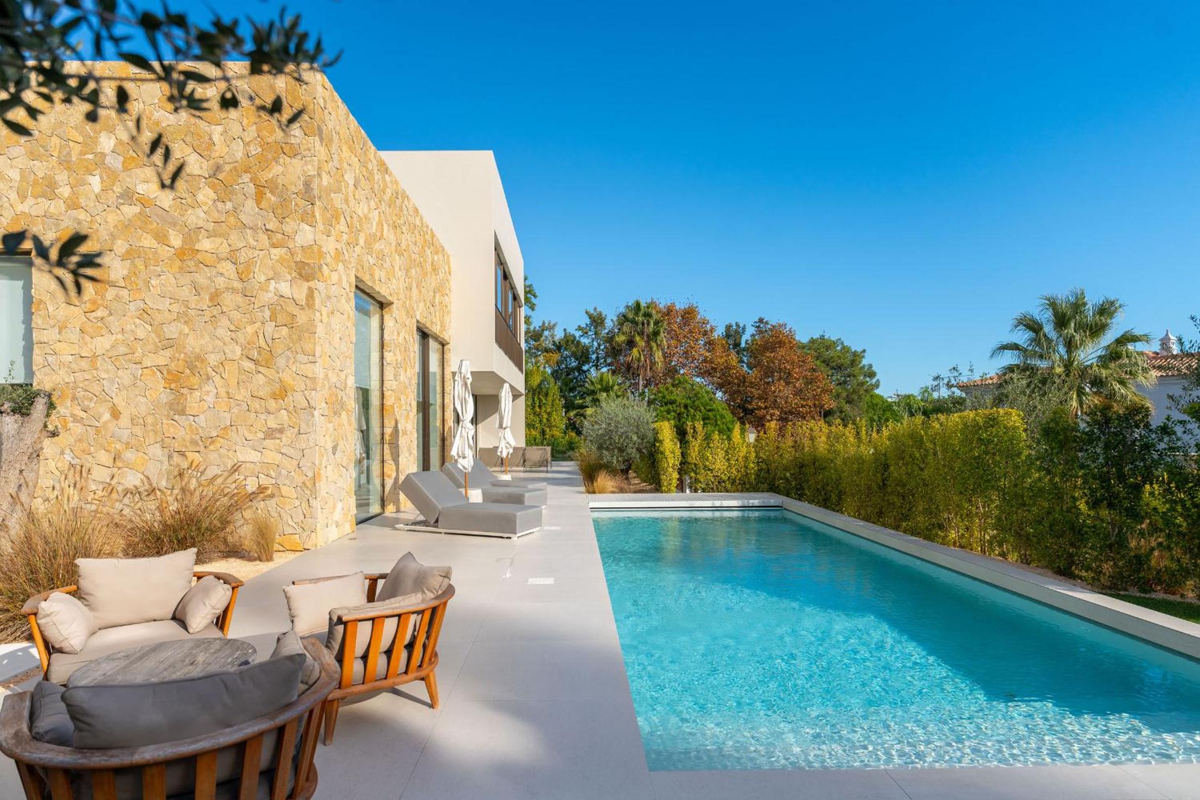 Luxury Villa In Quinta do Lago Private pool Rooftop Jacuzzi Office Game room ARKEO LUXURY
