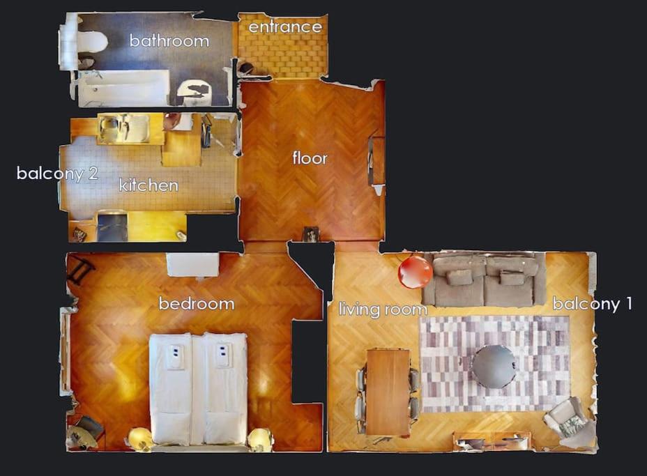 Sunny and quiet 1BR flat city center - Parkview 5