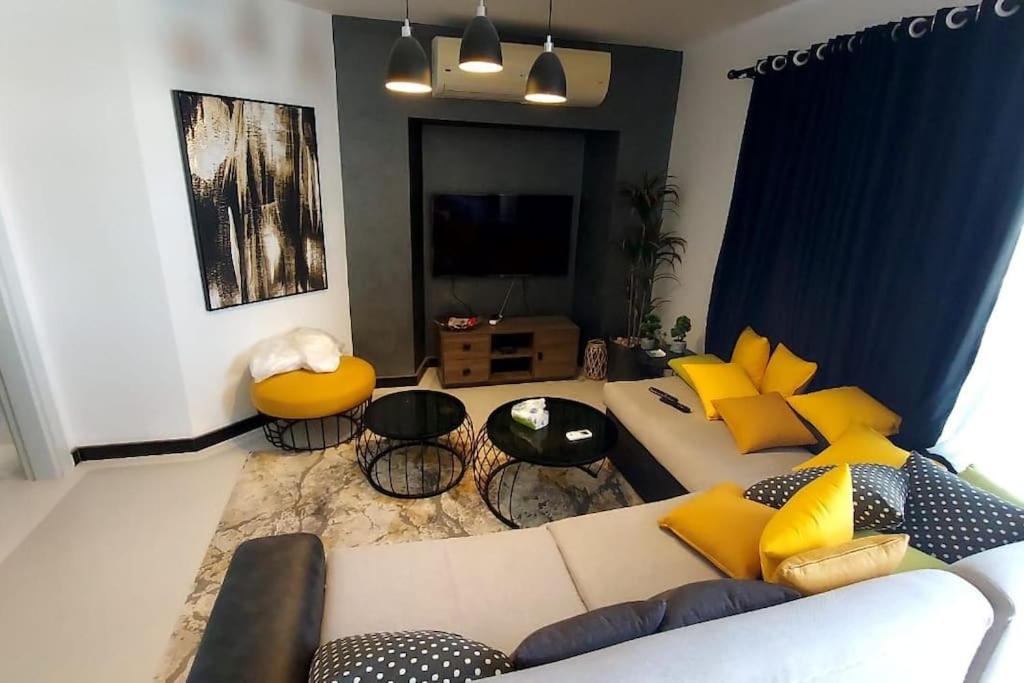 Modern chalet at el gouna Swan Lake compound with Swimable lagoon view