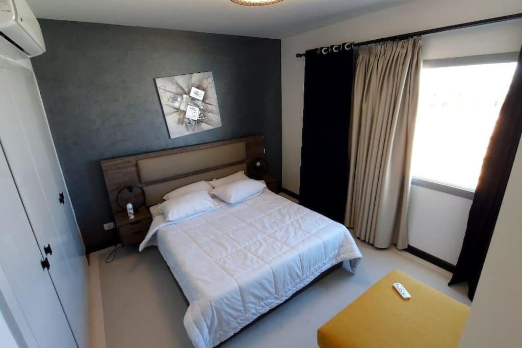 Modern chalet at el gouna Swan Lake compound with Swimable lagoon view