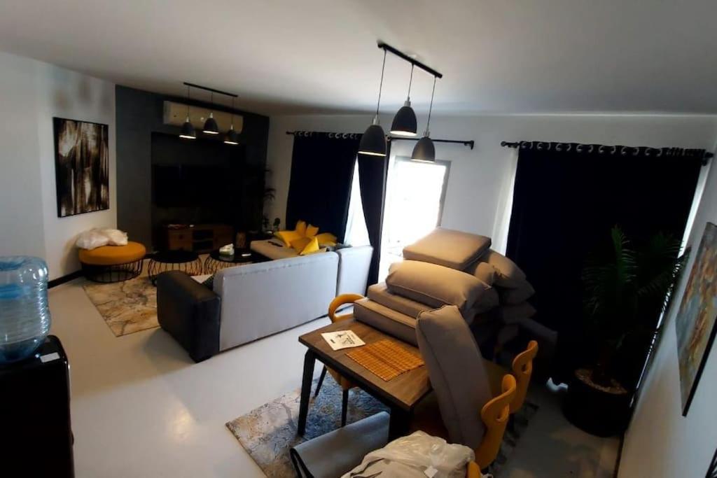 Modern chalet at el gouna Swan Lake compound with Swimable lagoon view