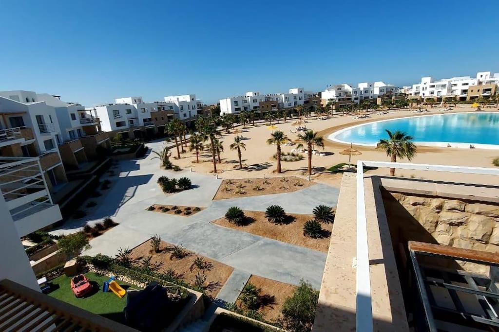Modern chalet at el gouna Swan Lake compound with Swimable lagoon view