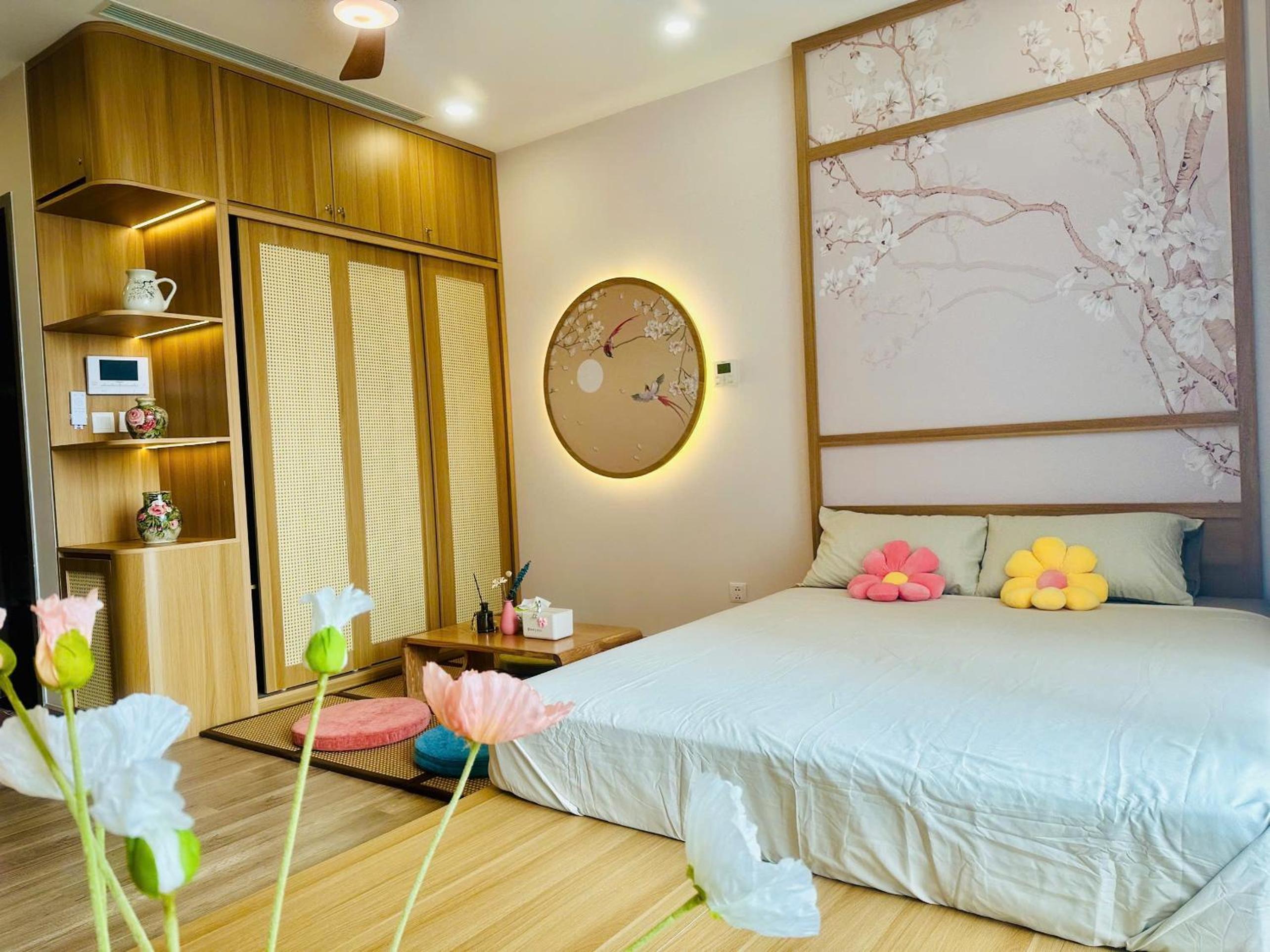 Homestay studio Haven Park Ecopark view bể bơi, phong cách Nhật view 4