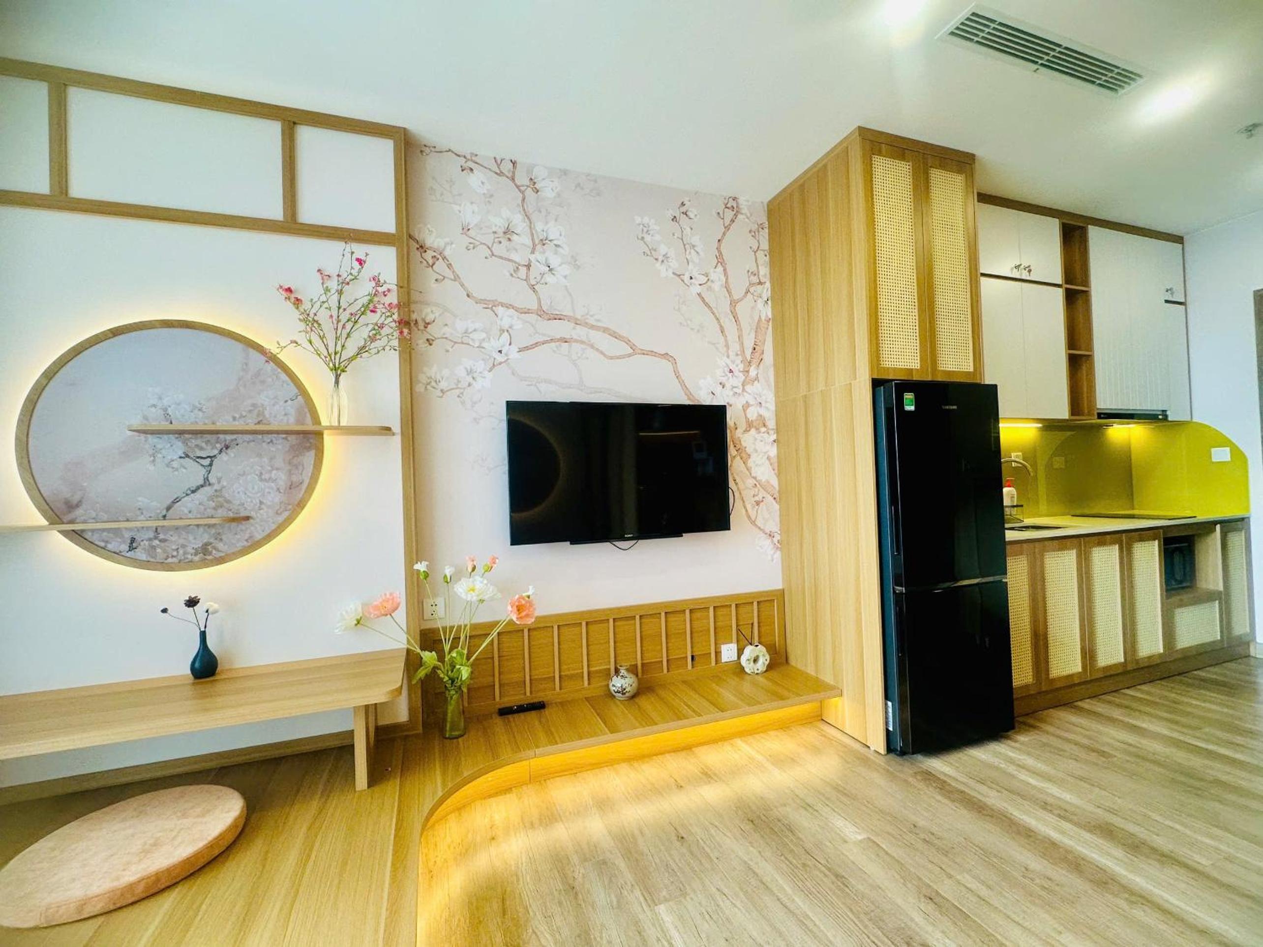 Homestay studio Haven Park Ecopark view bể bơi, phong cách Nhật view 5