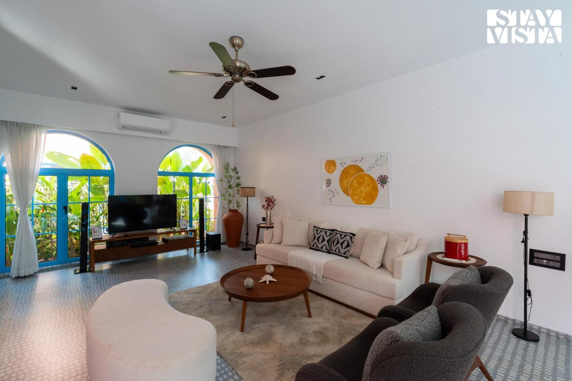 StayVista at Baia Alondra with Pool, BBQ, Balcony view 4