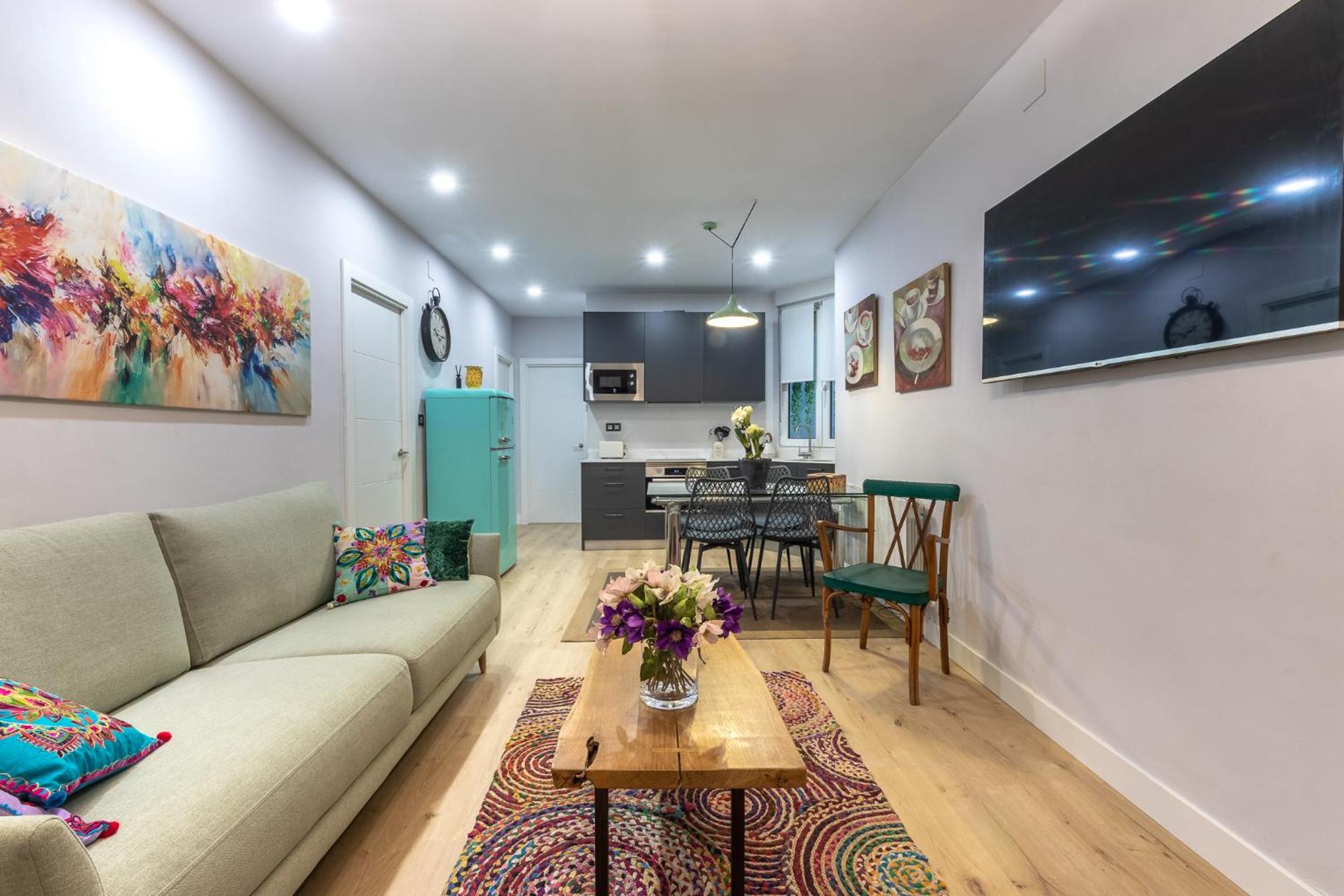 Acogedor con estilo único junto Centro Azkuna