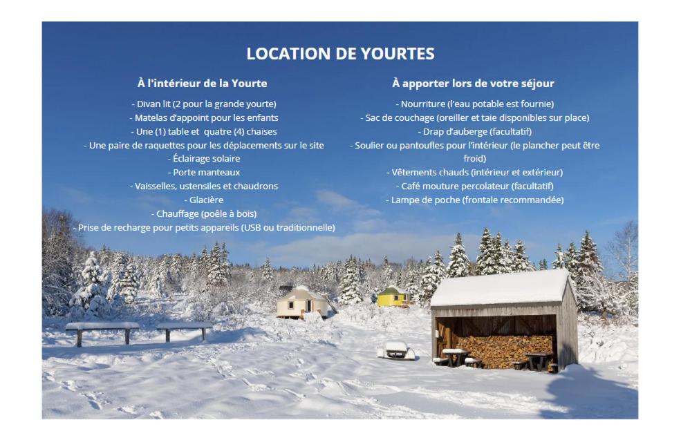 Yourtes Forillon - à 4km de marche 4km walk