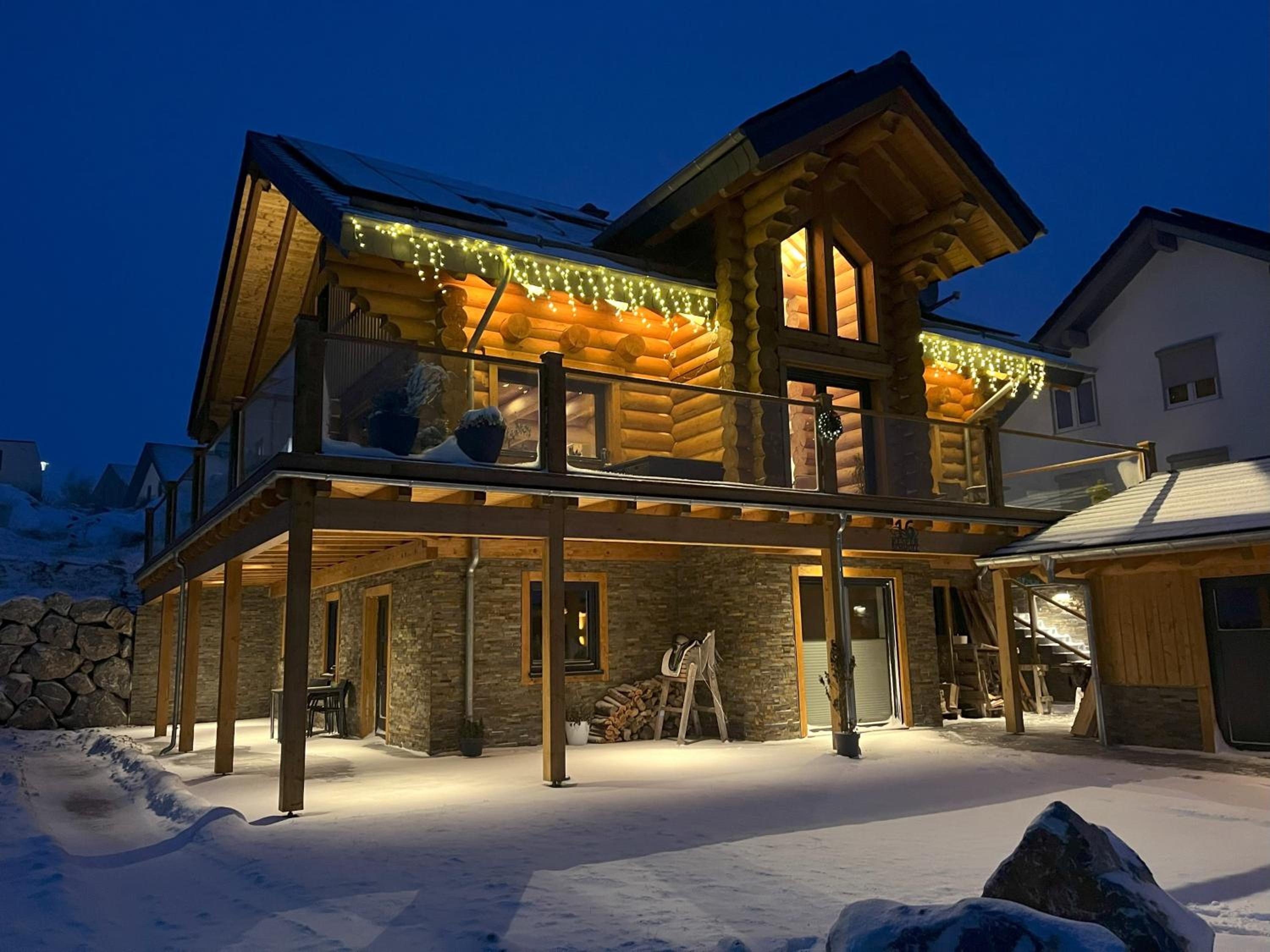 Ferienwohnung Uplandblockhaus