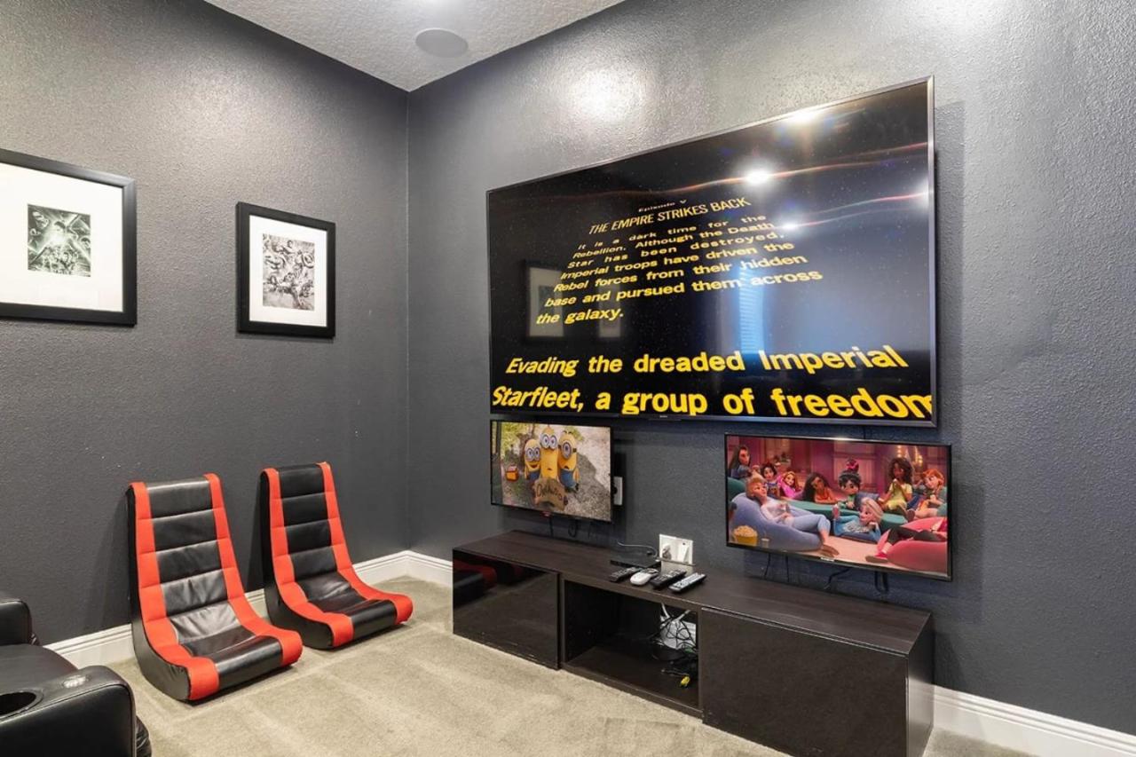 Disney Themed Rooms with Movie Theater and Huge Pool