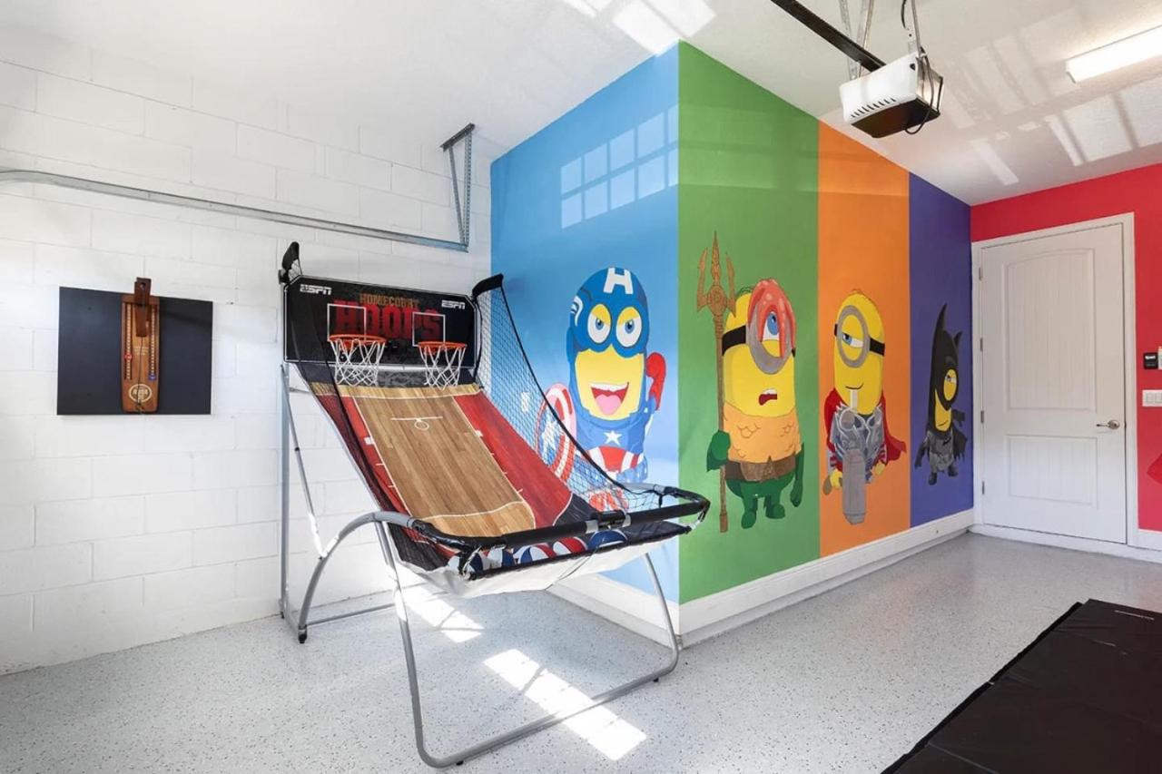 Disney Themed Rooms with Movie Theater and Huge Pool