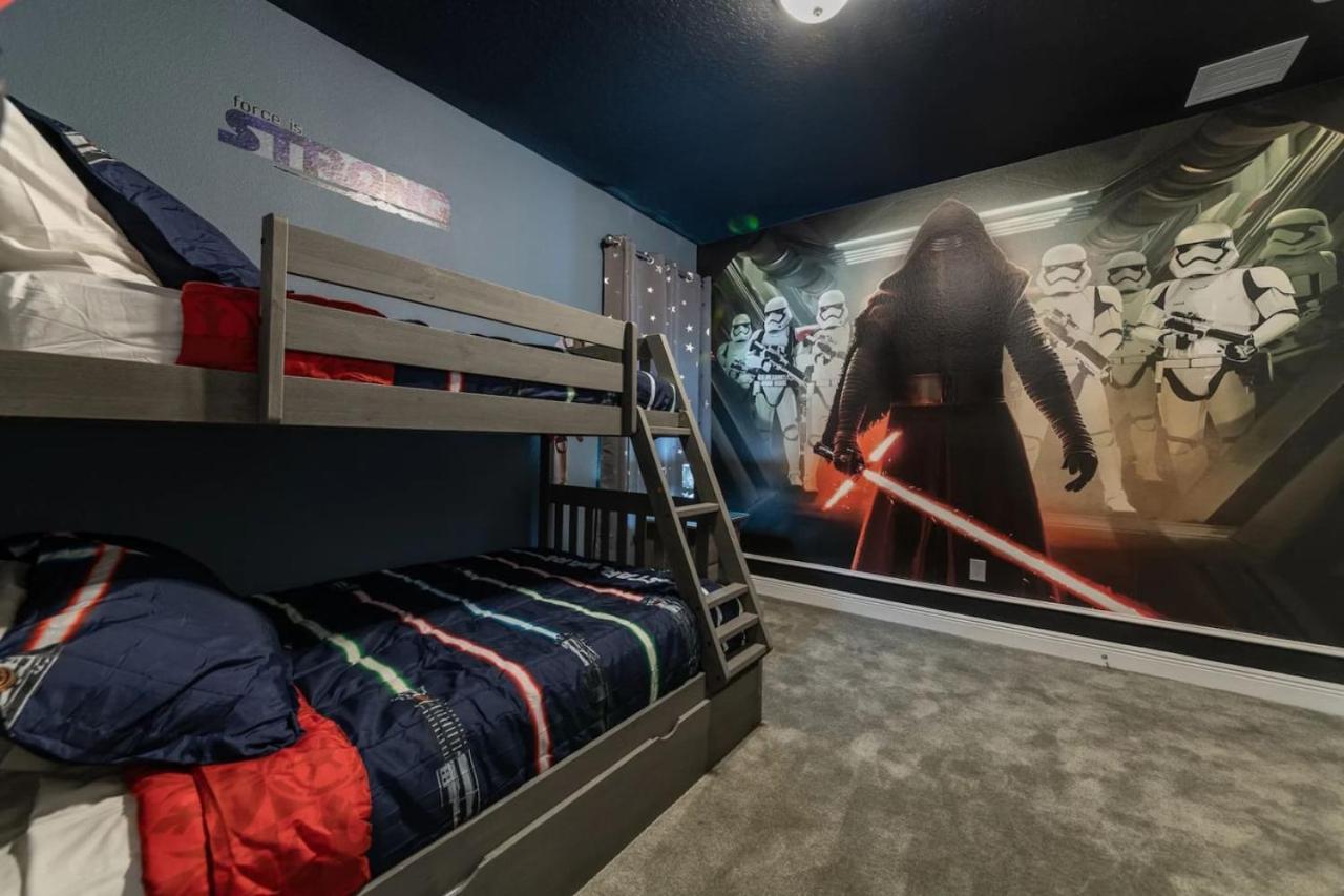 Disney Themed Rooms with Movie Theater and Huge Pool