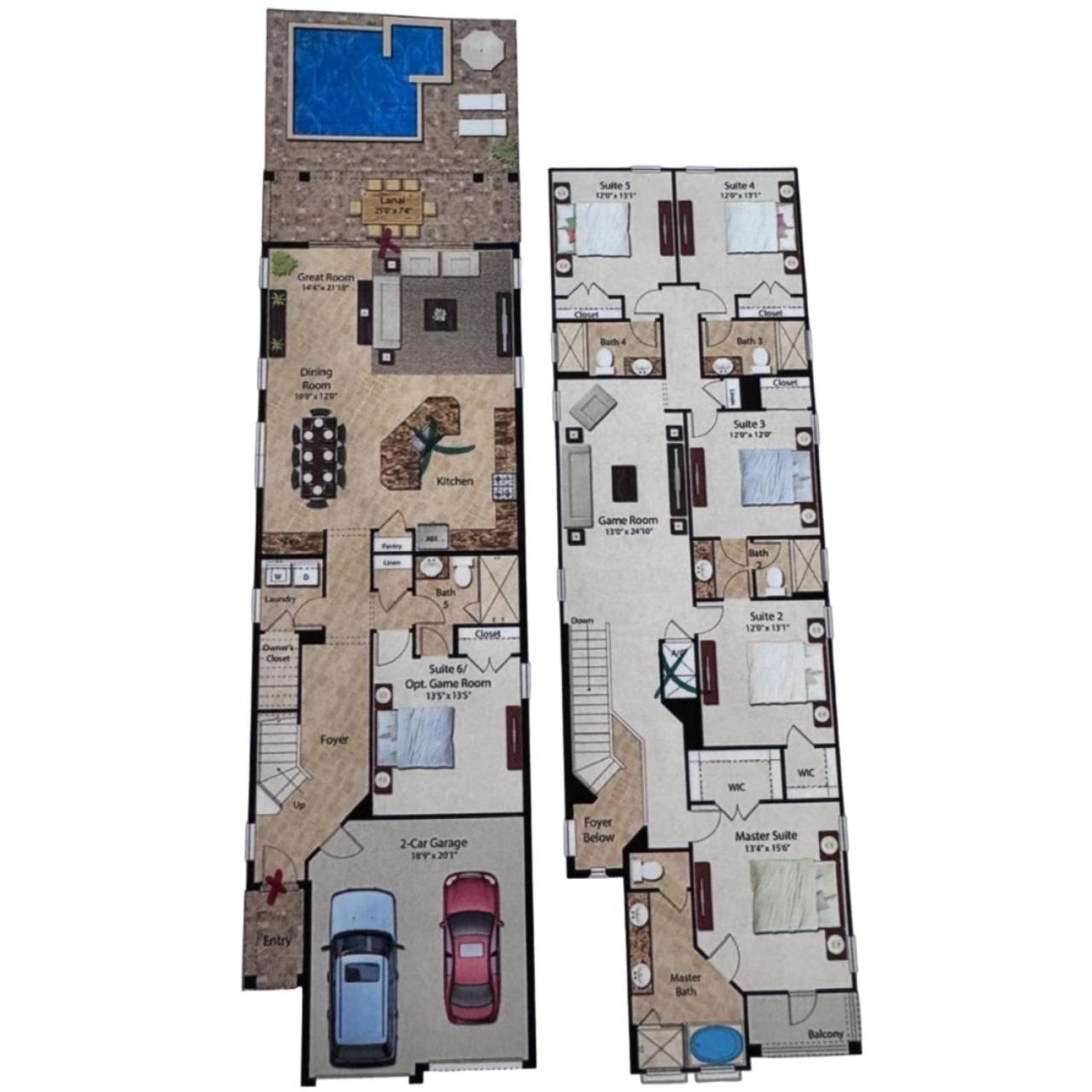 Stunning Spacious 6 Bed Villa with Themed Games Room