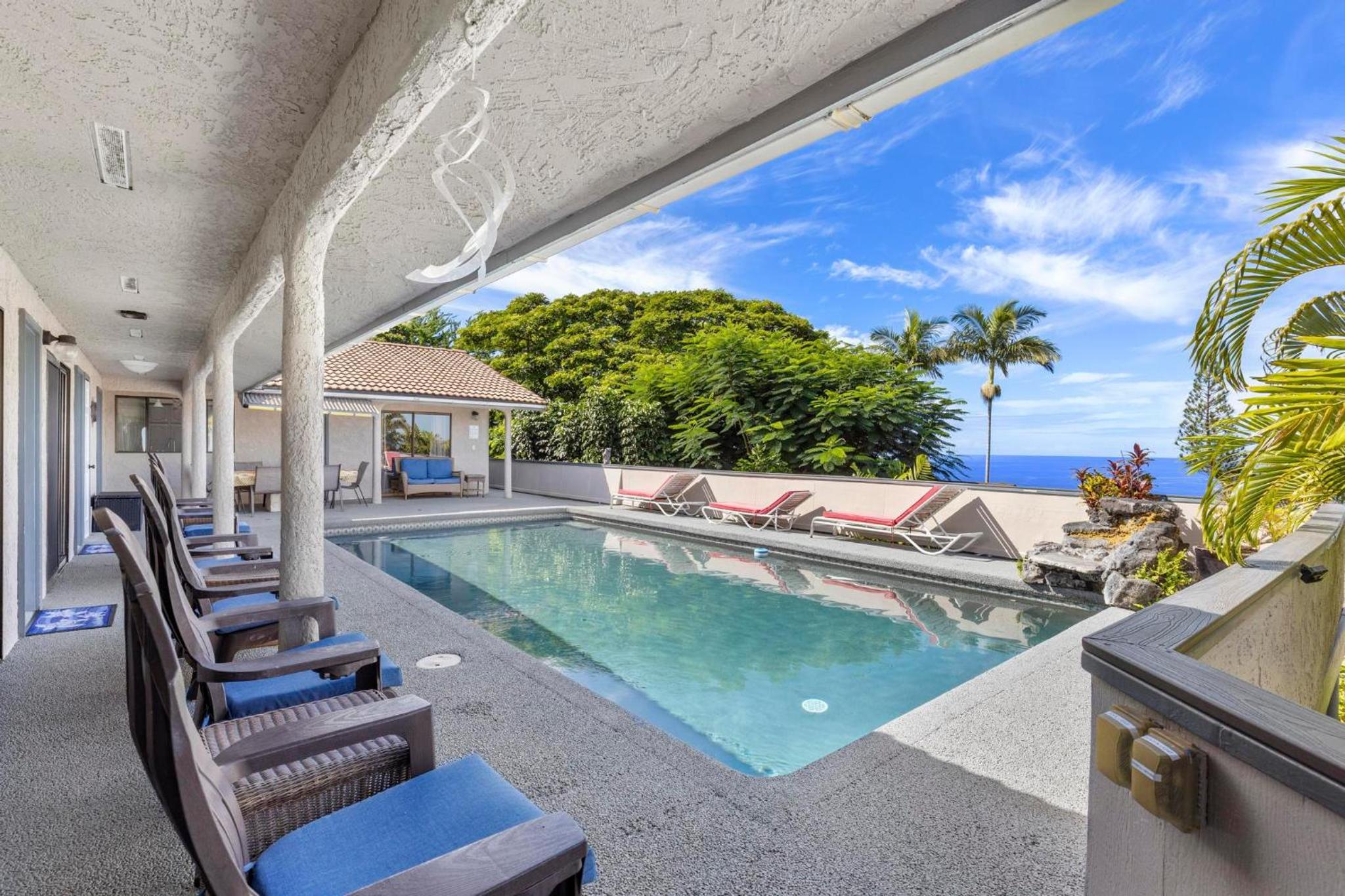 Breathtaking 180 Panoramic Ocean Views, Crystal Blue Pool, Hot Tub, BBQ Grill view 2