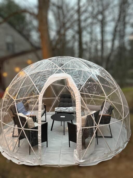 Cozy Poconos Retreat Hot tub, Game room and igloo view 2