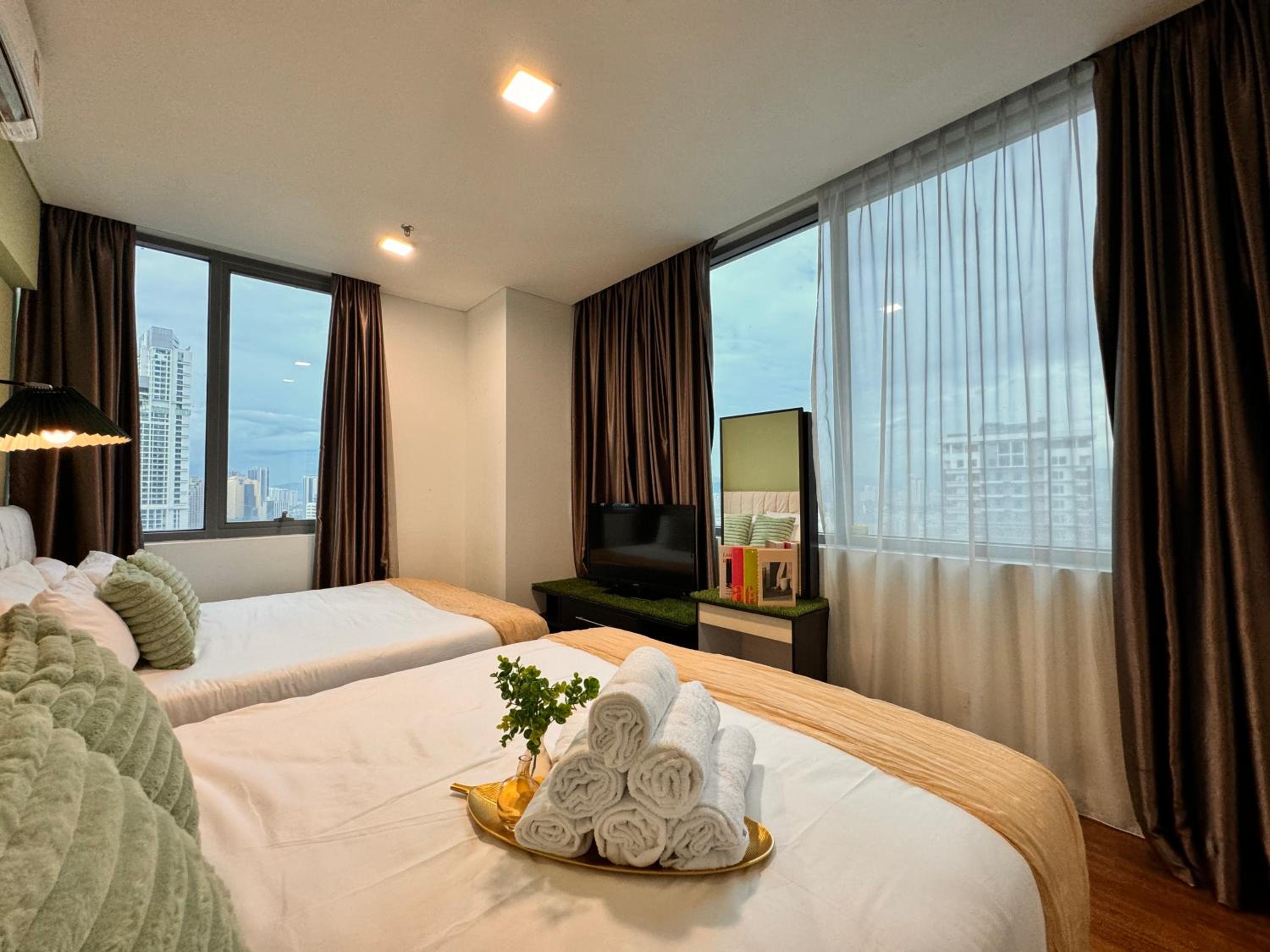 New KLCC 3Min 2B1B 1-7Pax Mercu Summer Suite By Fantasy Hospitality