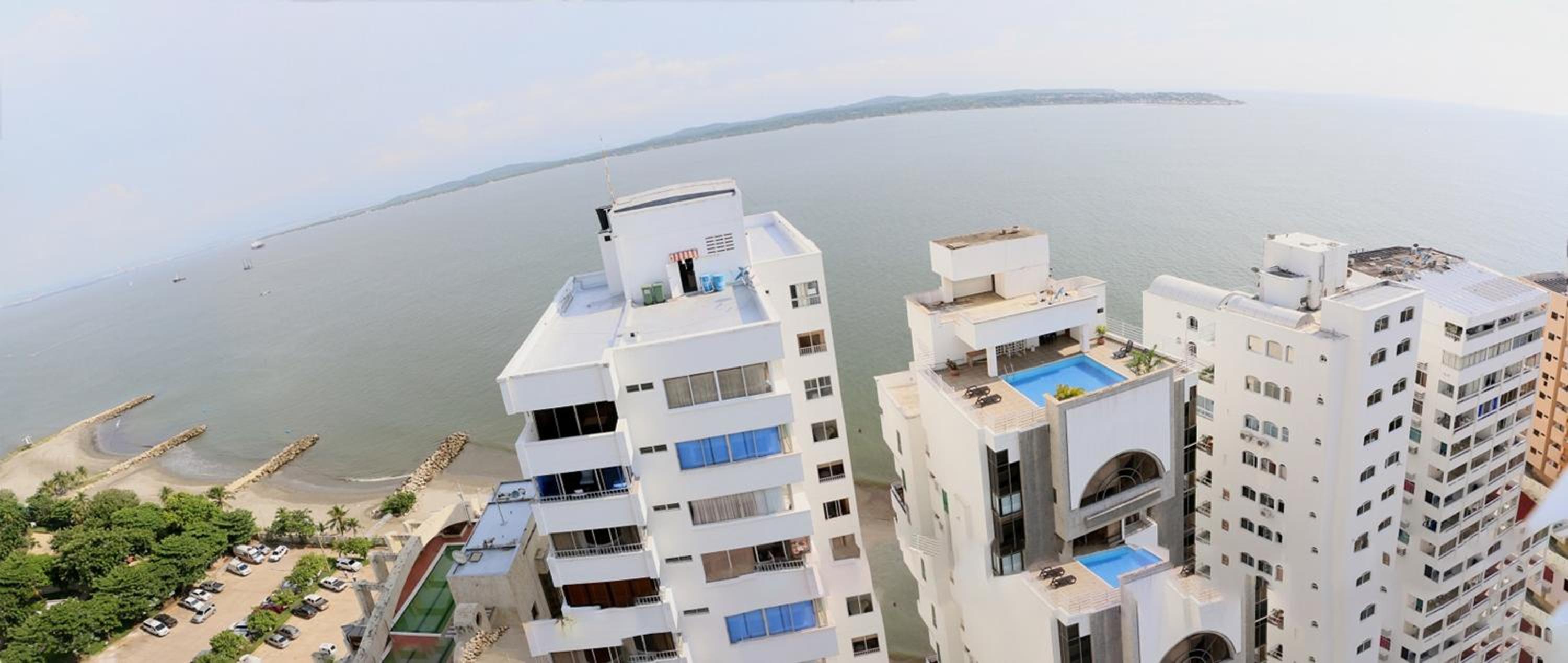 EC-AL2J Estudio en Cartagena Cerca al Mar Con Aire Acondicionado, Piscina y wifi