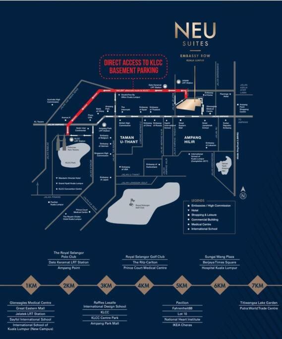 Neu Suites By Cozy Unit L30RA 2-3PAX near KLCC & Jelatek LRT