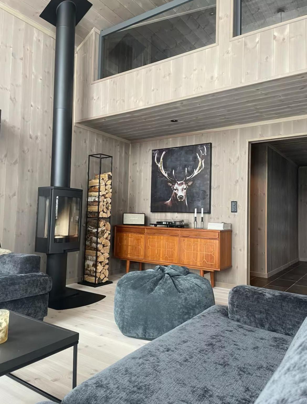 Modern cabin with sauna view 5