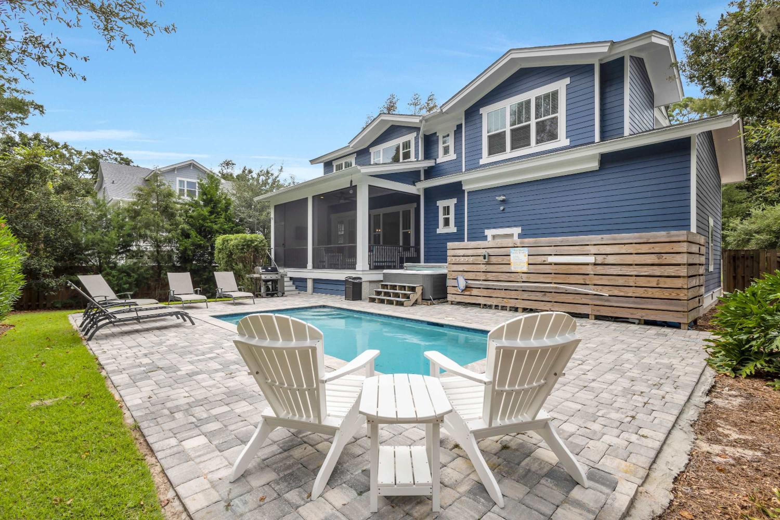 Deja Blue-6BR w Pool Hot Tub-Steps To Beach view 4