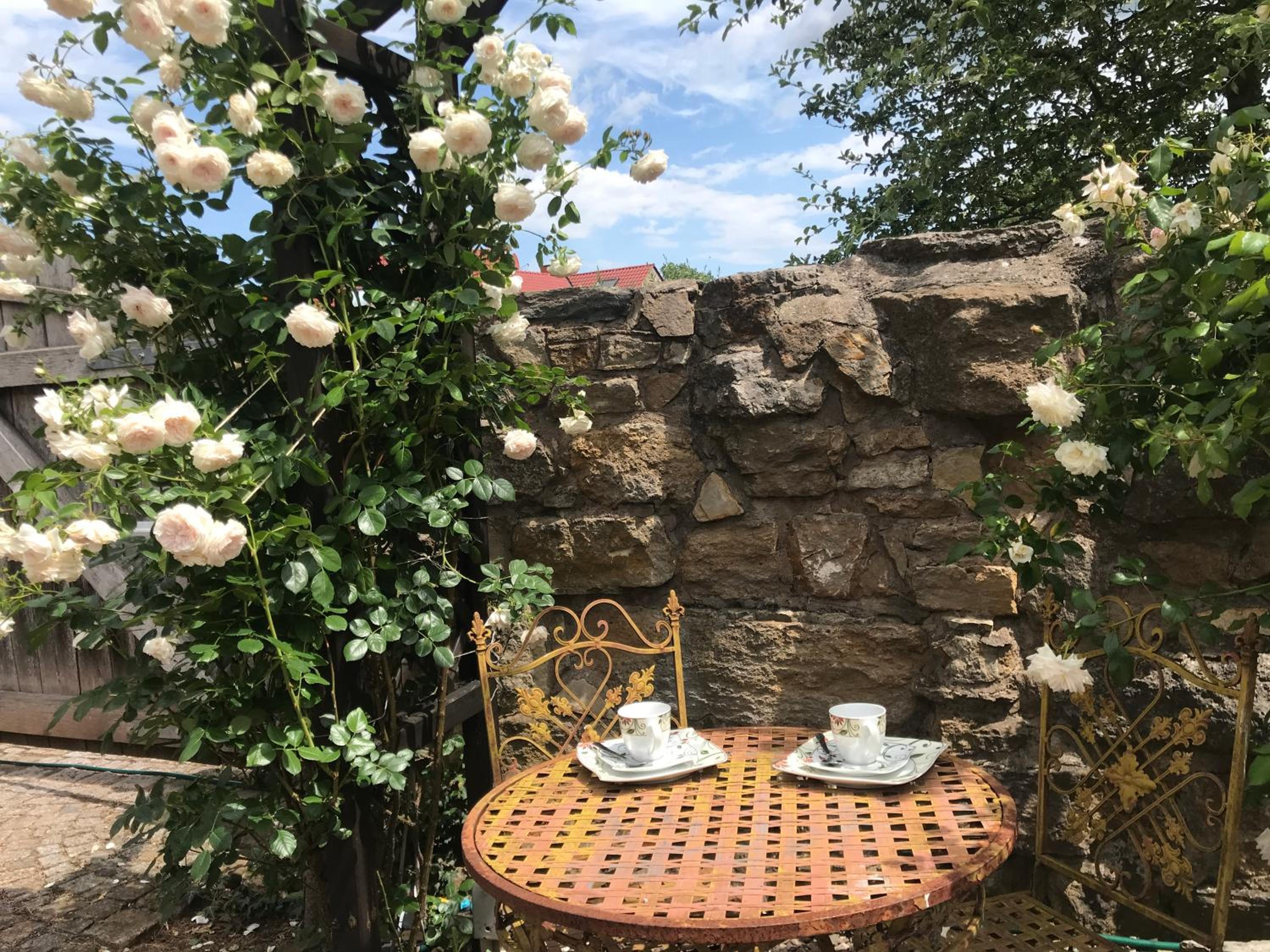 Fachwerkhaus mit rustikalem Weinkeller und Garten, ganze Unterkunft, gute Lage