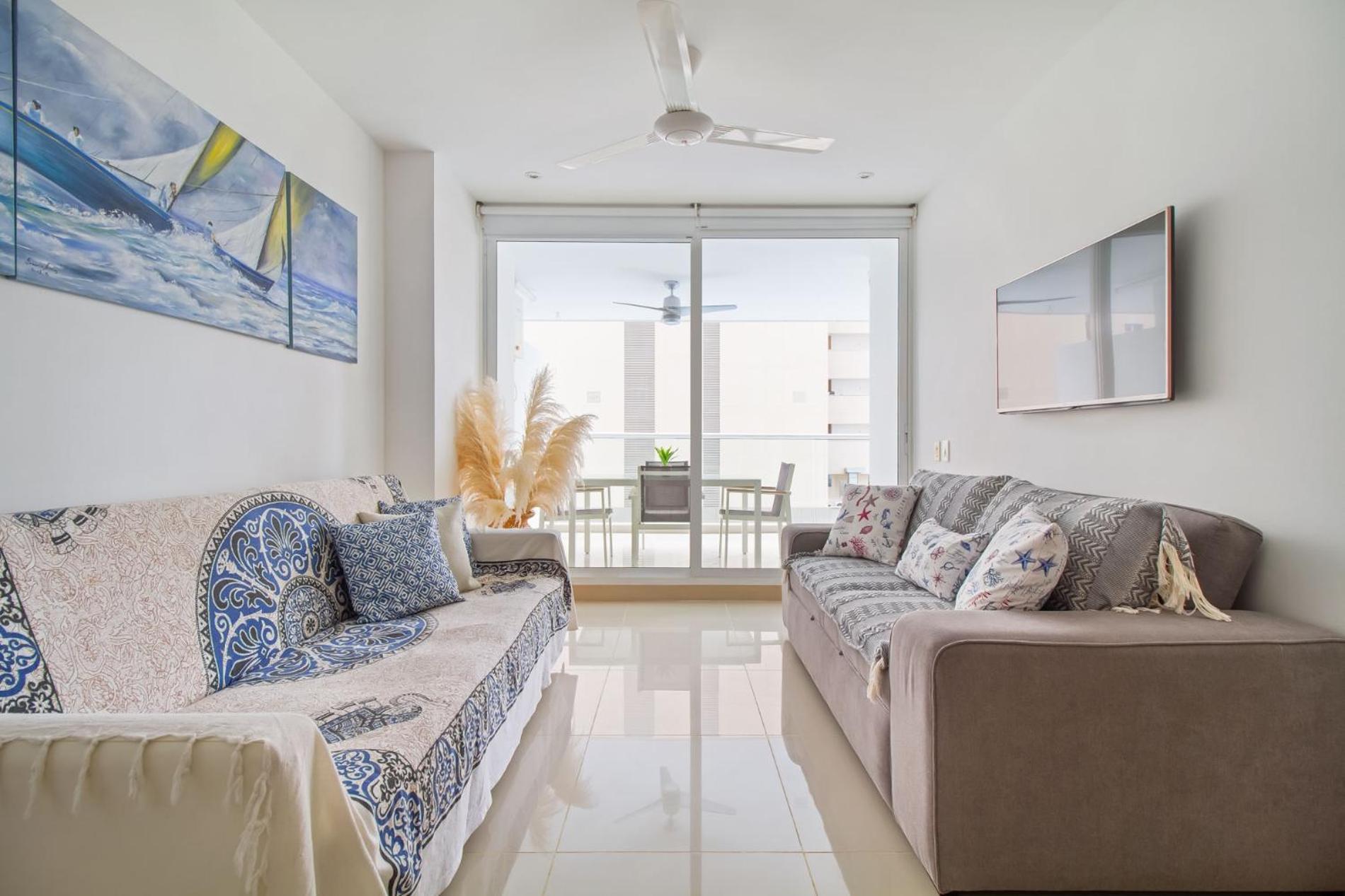 Descanso y playa, cómodo apartamento en Kuali, Santa Marta