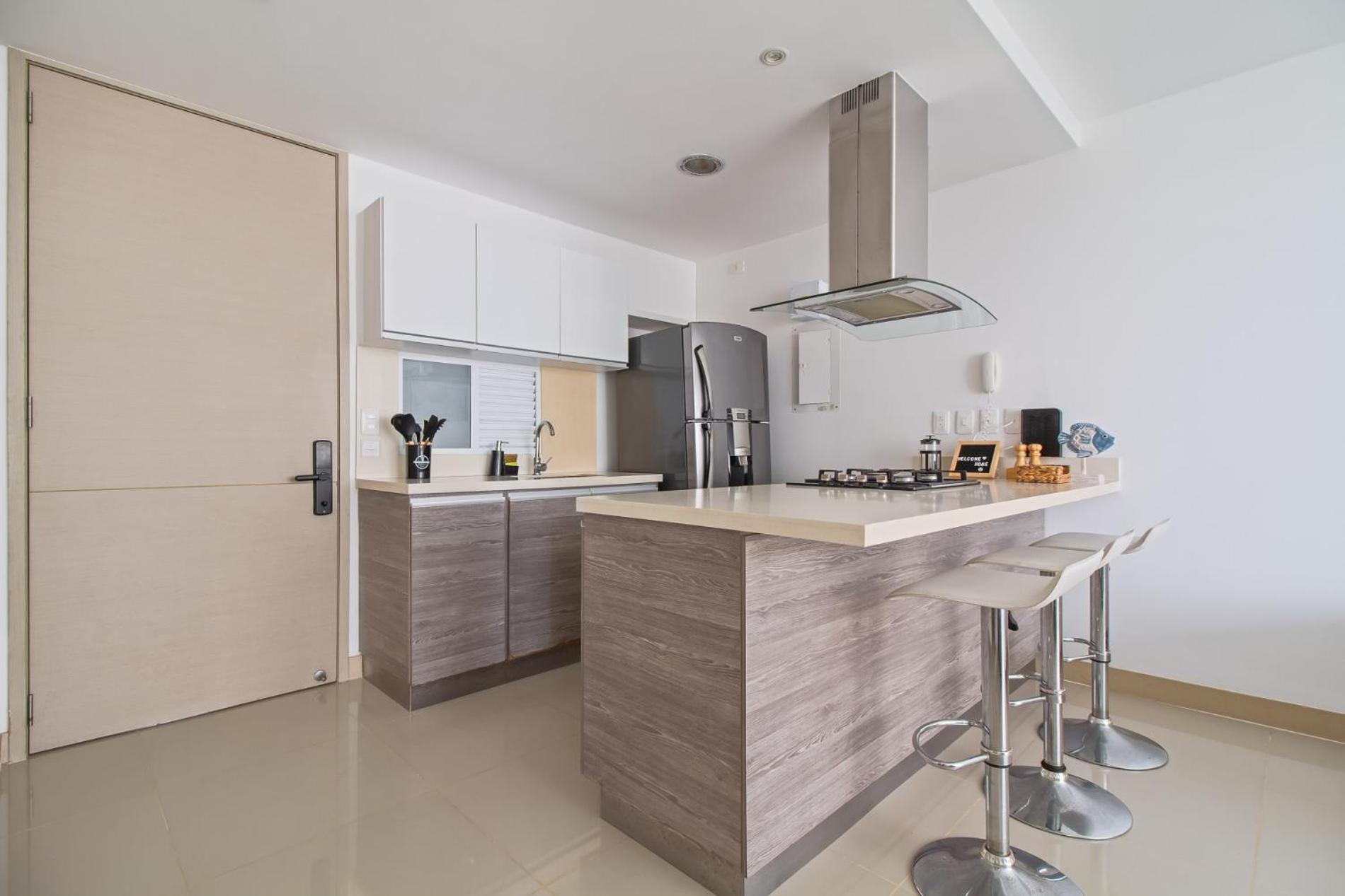 Descanso y playa, cómodo apartamento en Kuali, Santa Marta