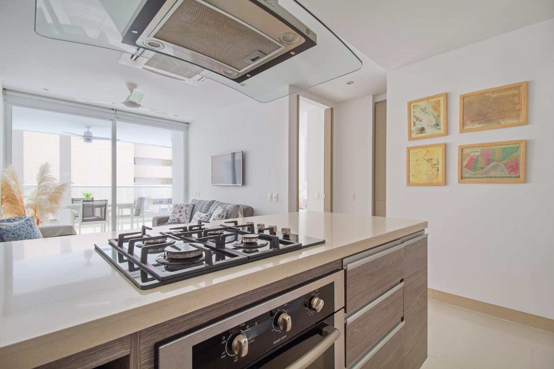 Descanso y playa, cómodo apartamento en Kuali, Santa Marta