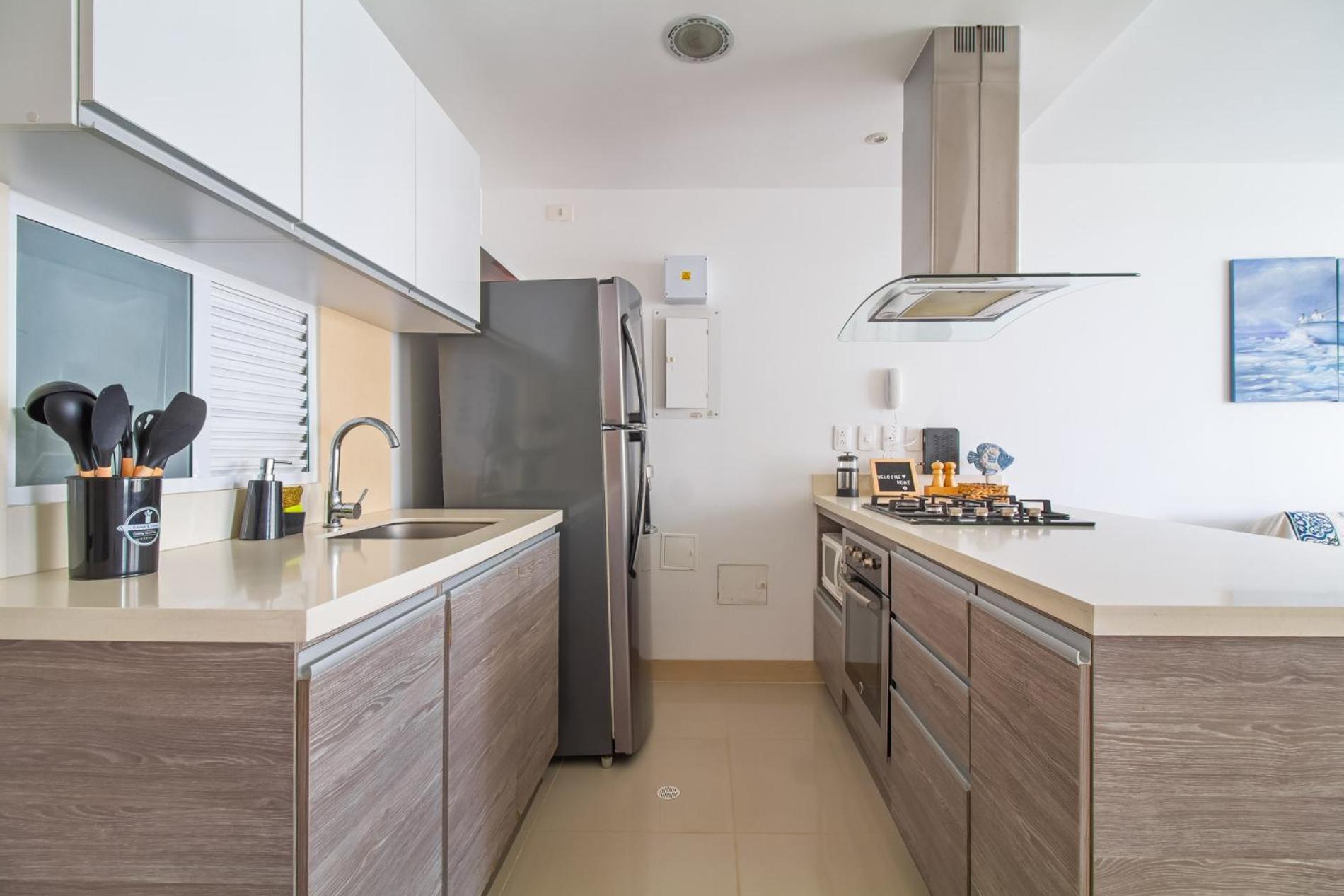 Descanso y playa, cómodo apartamento en Kuali, Santa Marta