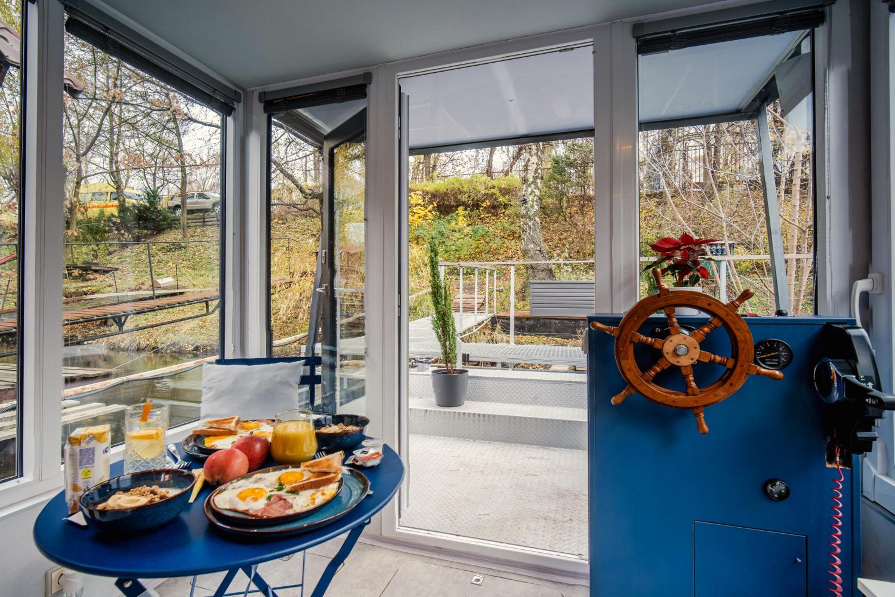 Houseboat Prague with Paddle Boat -Sail, Explore and Relax