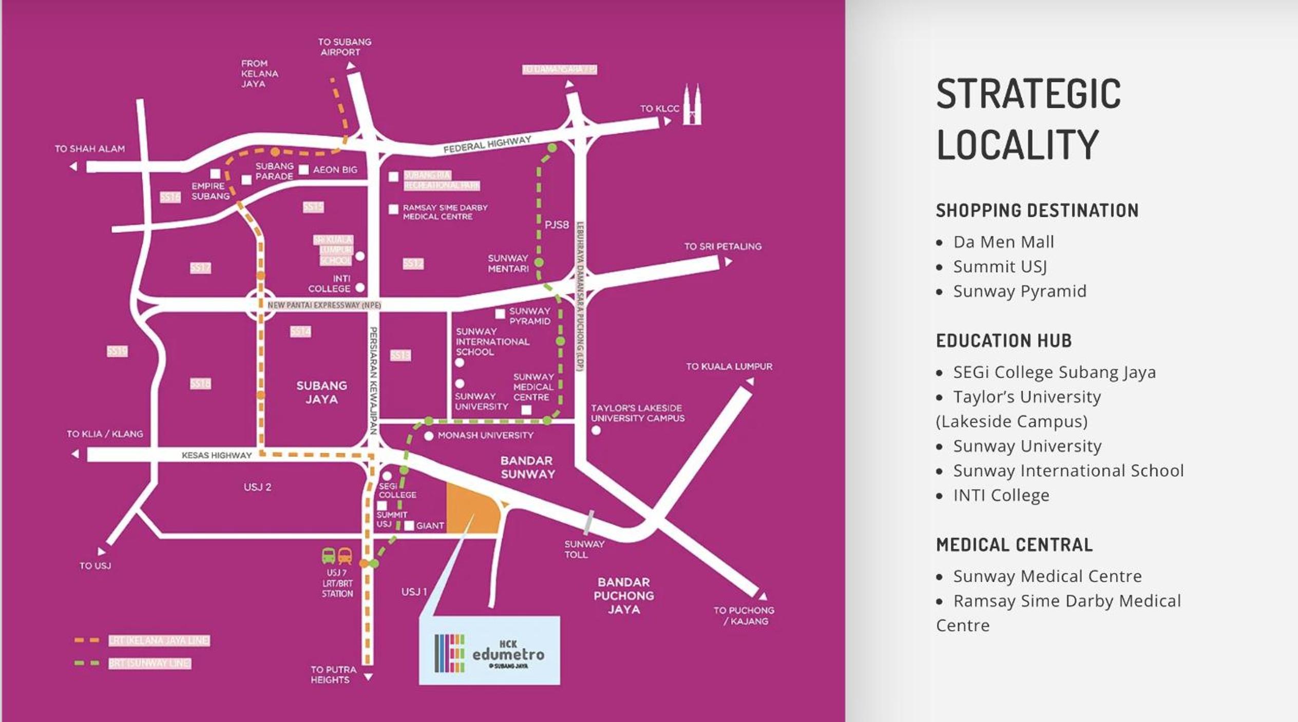 X - The Lumo - Edumetro SEGi College Subang Jaya Sunway Lagoon Monash Taylor Universiti