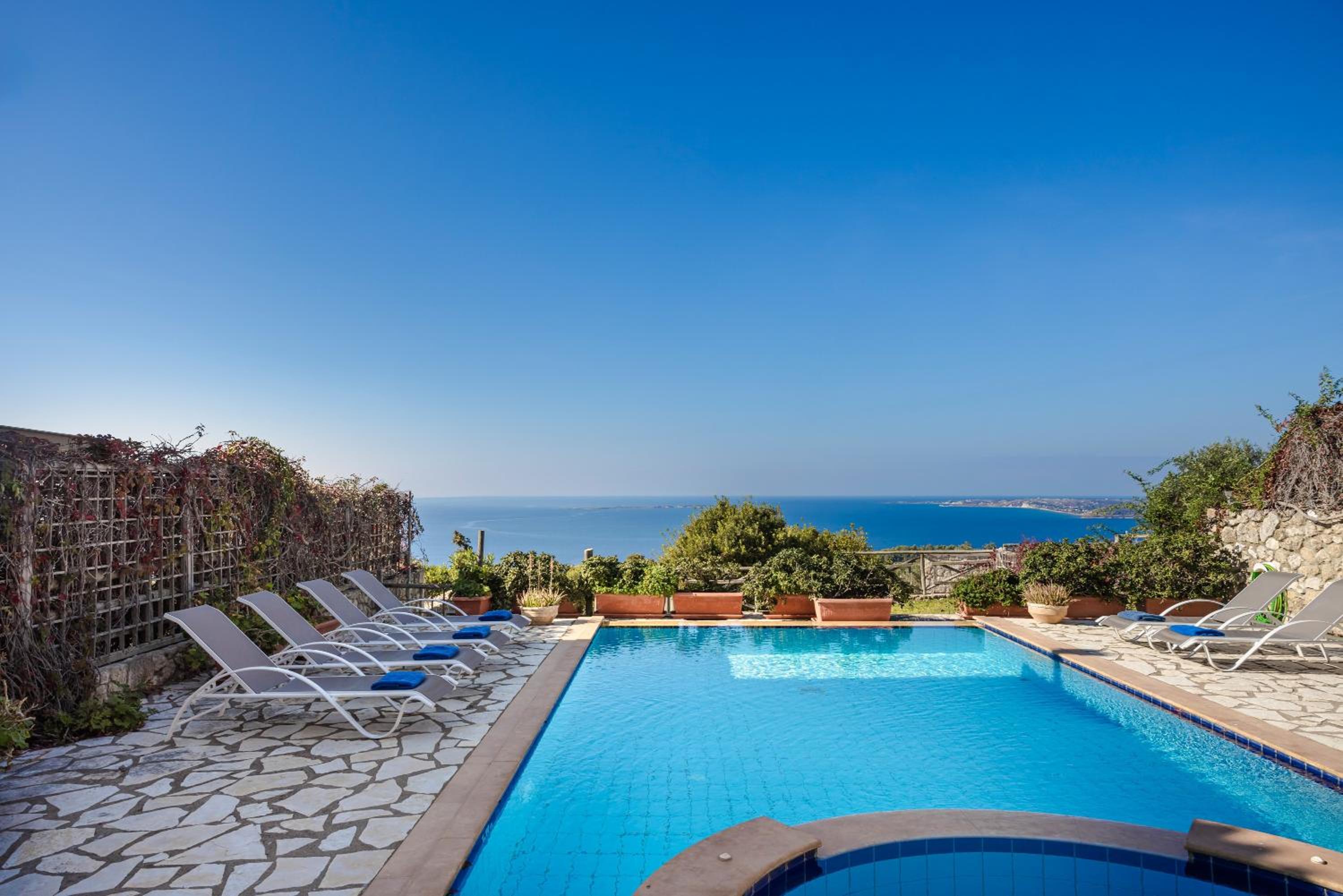 Lassi Seaview Villa Private Pool Villa Efrosini Short Walk To Resort view 4