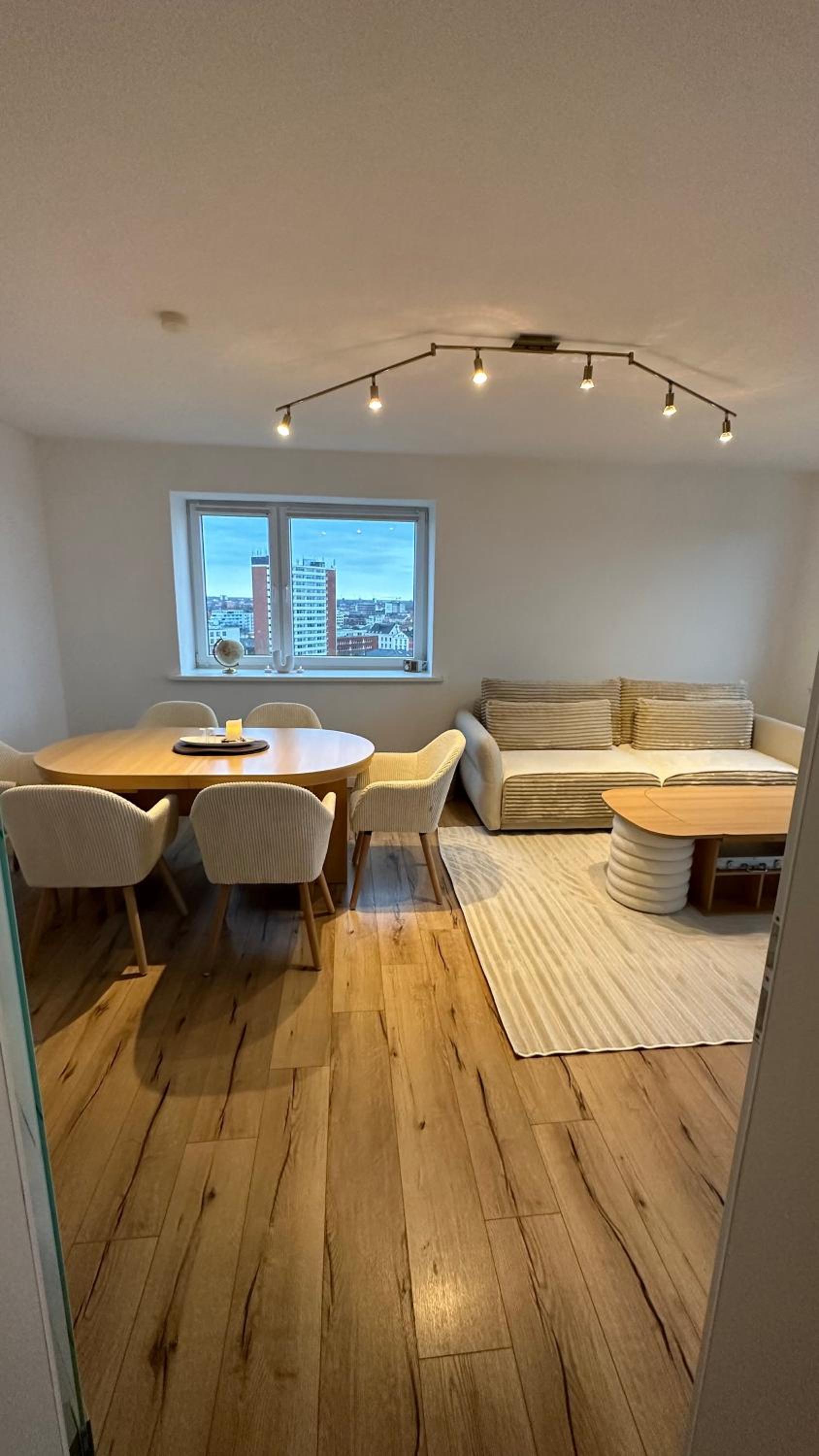 Penthouse Atmosphäre mit Meerblick FeWo am Deich 11