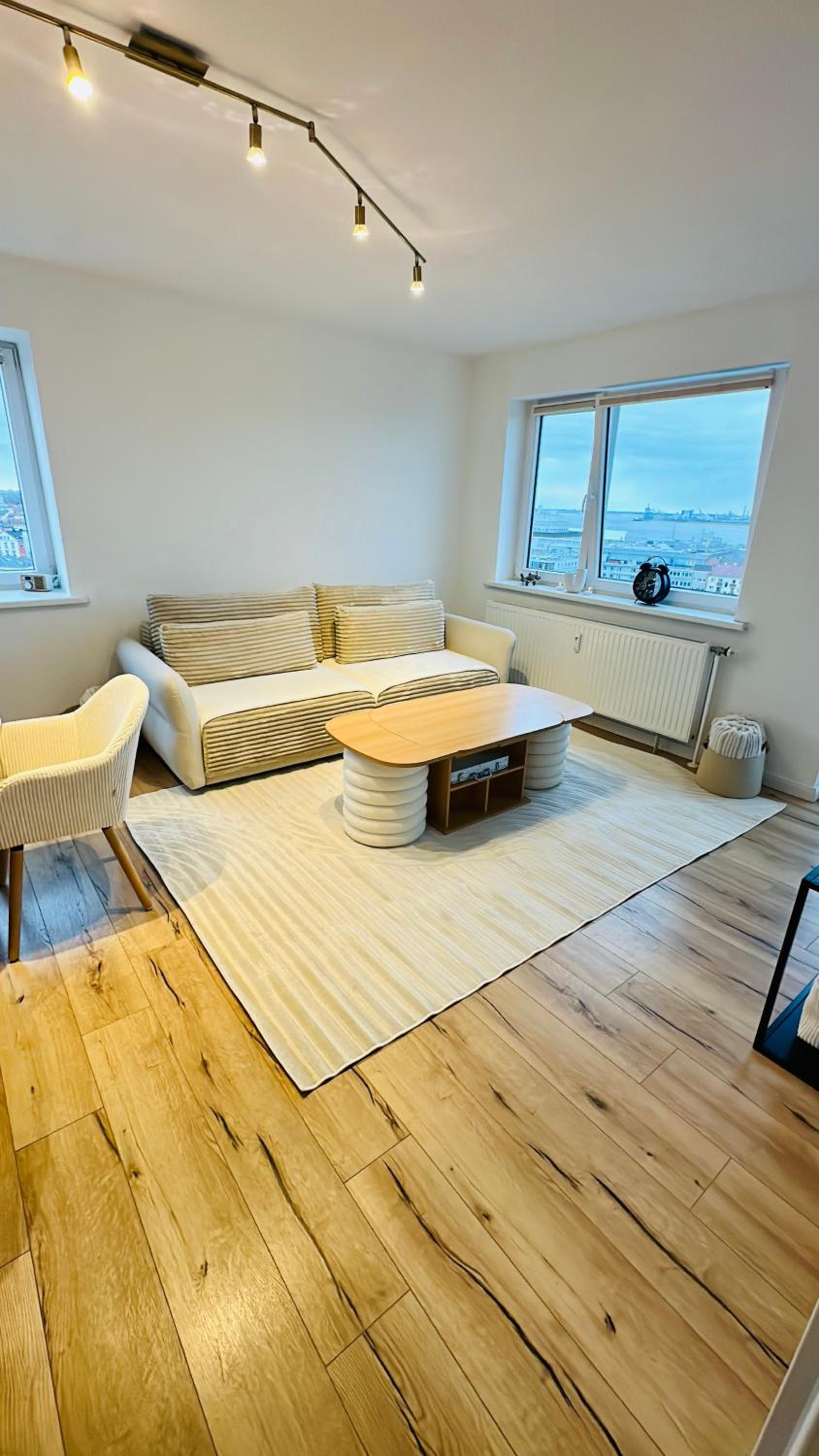 Penthouse Atmosphäre mit Meerblick FeWo am Deich 11