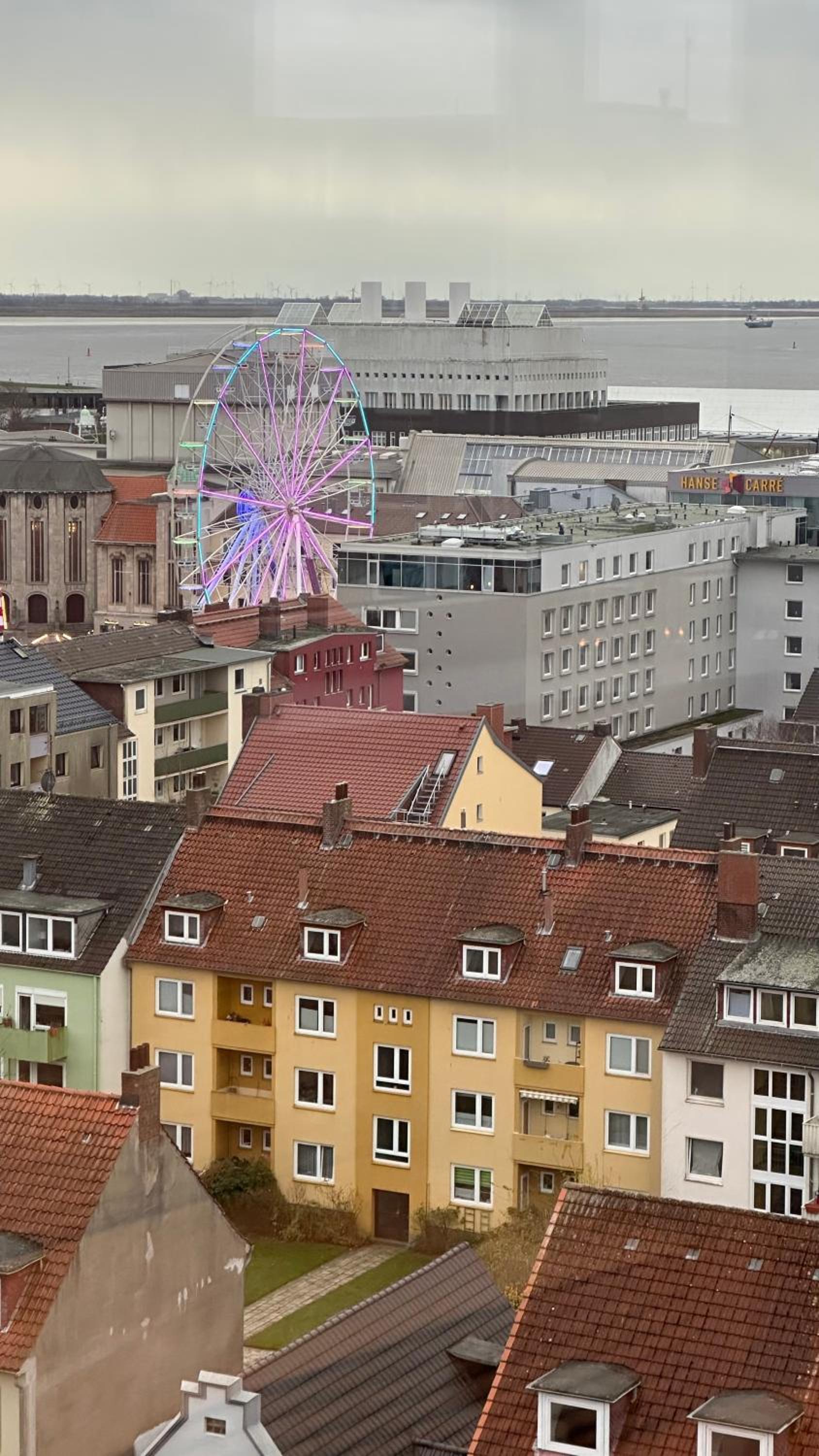 Penthouse Atmosphäre mit Meerblick FeWo am Deich 11
