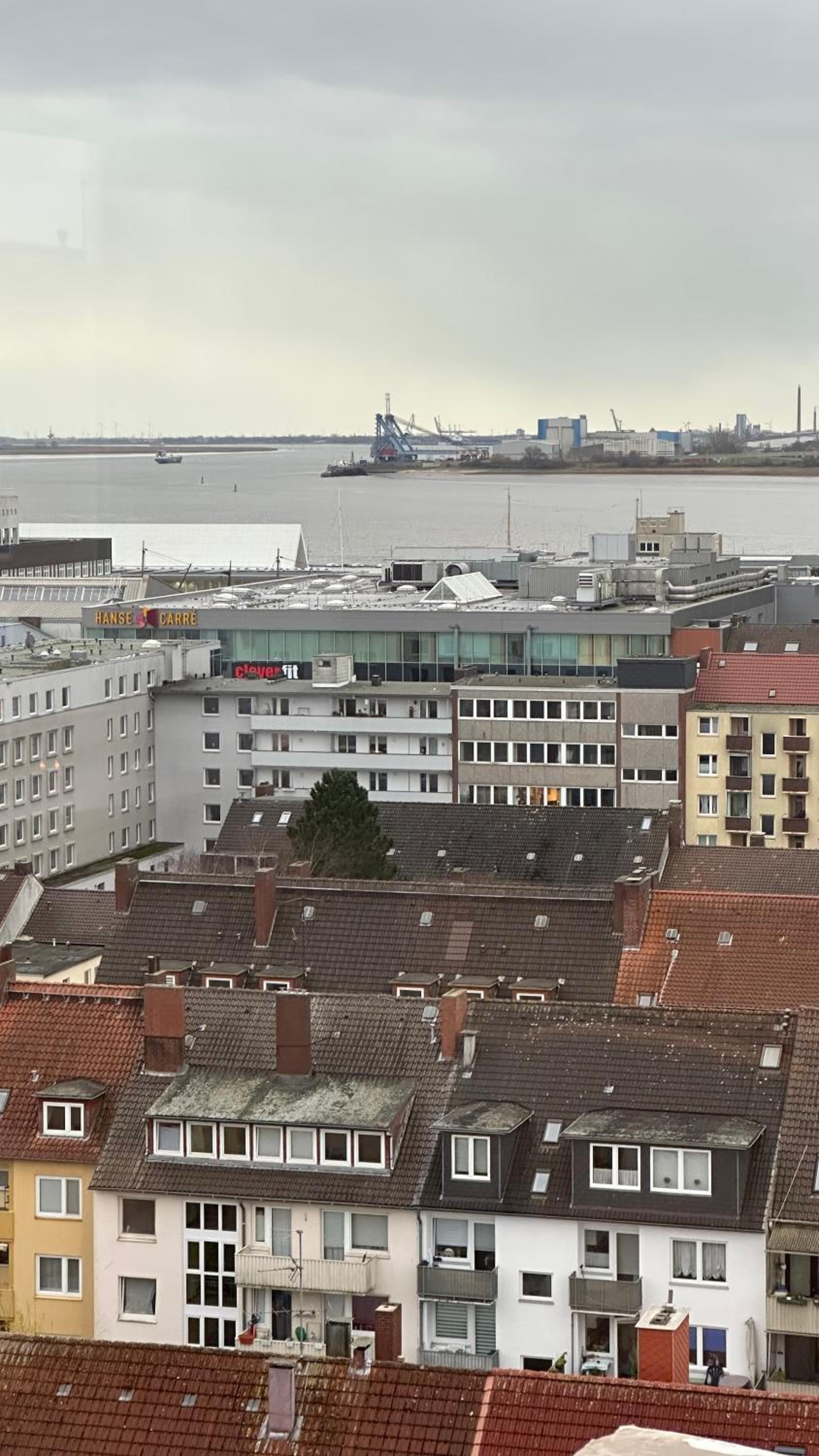 Penthouse Atmosphäre mit Meerblick FeWo am Deich 11