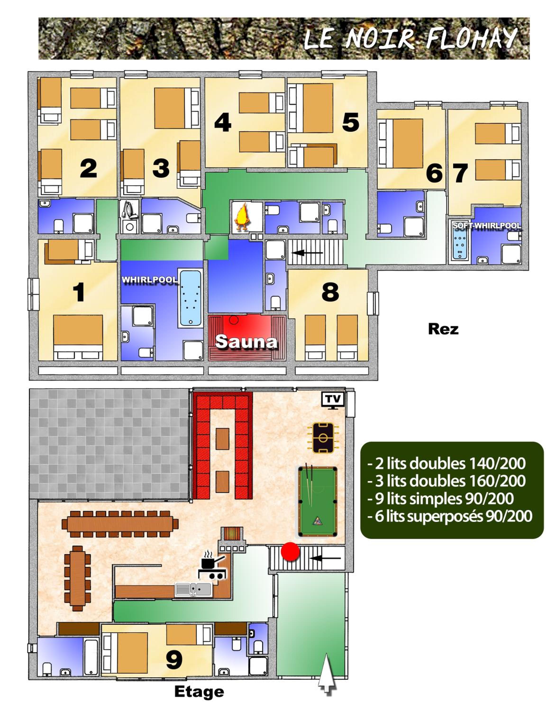 Le Noir Flohay 30 pers - Malmedy, vue, wellness