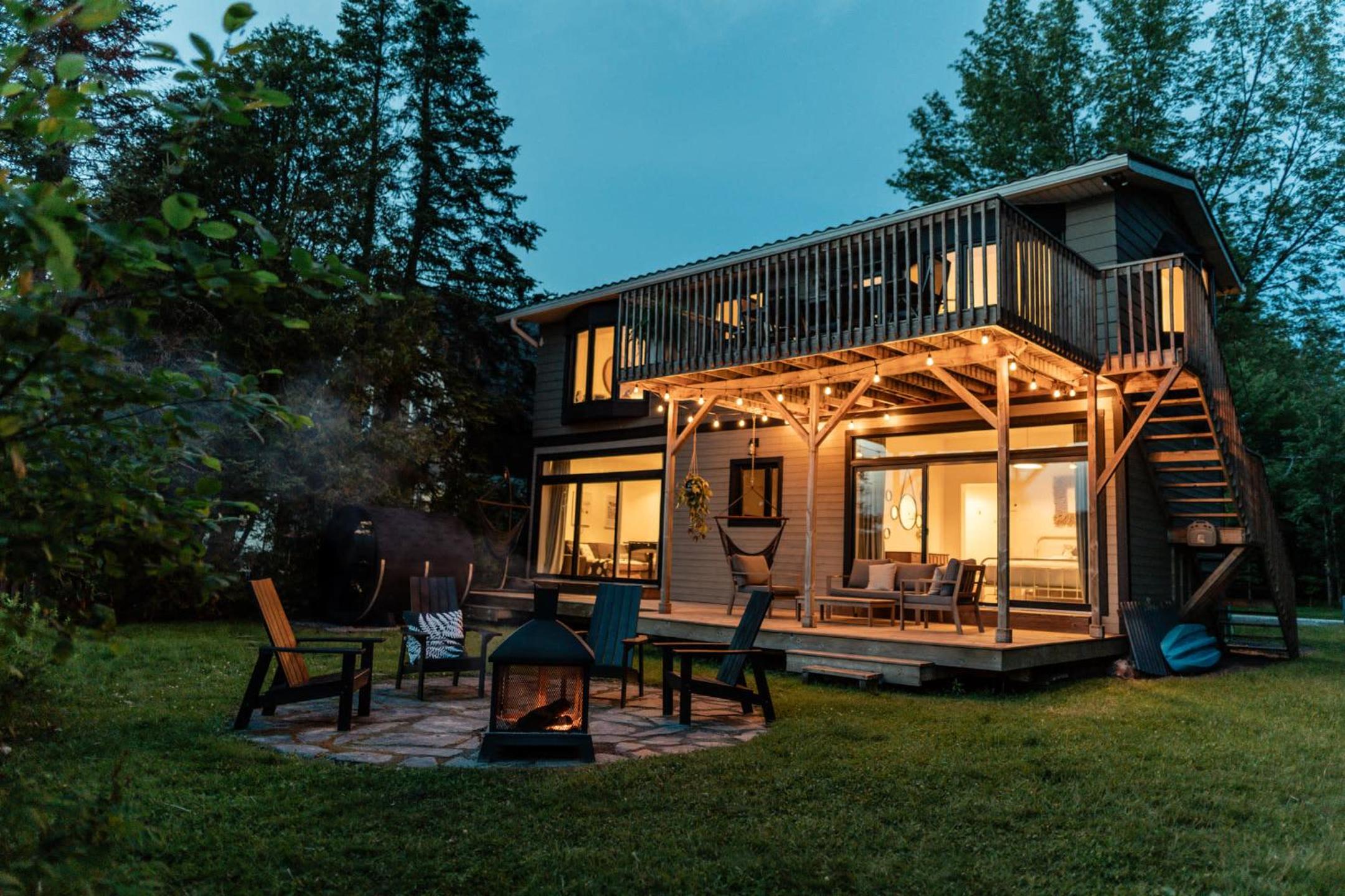 Chalet Chti - bord de l'eau mont Orford