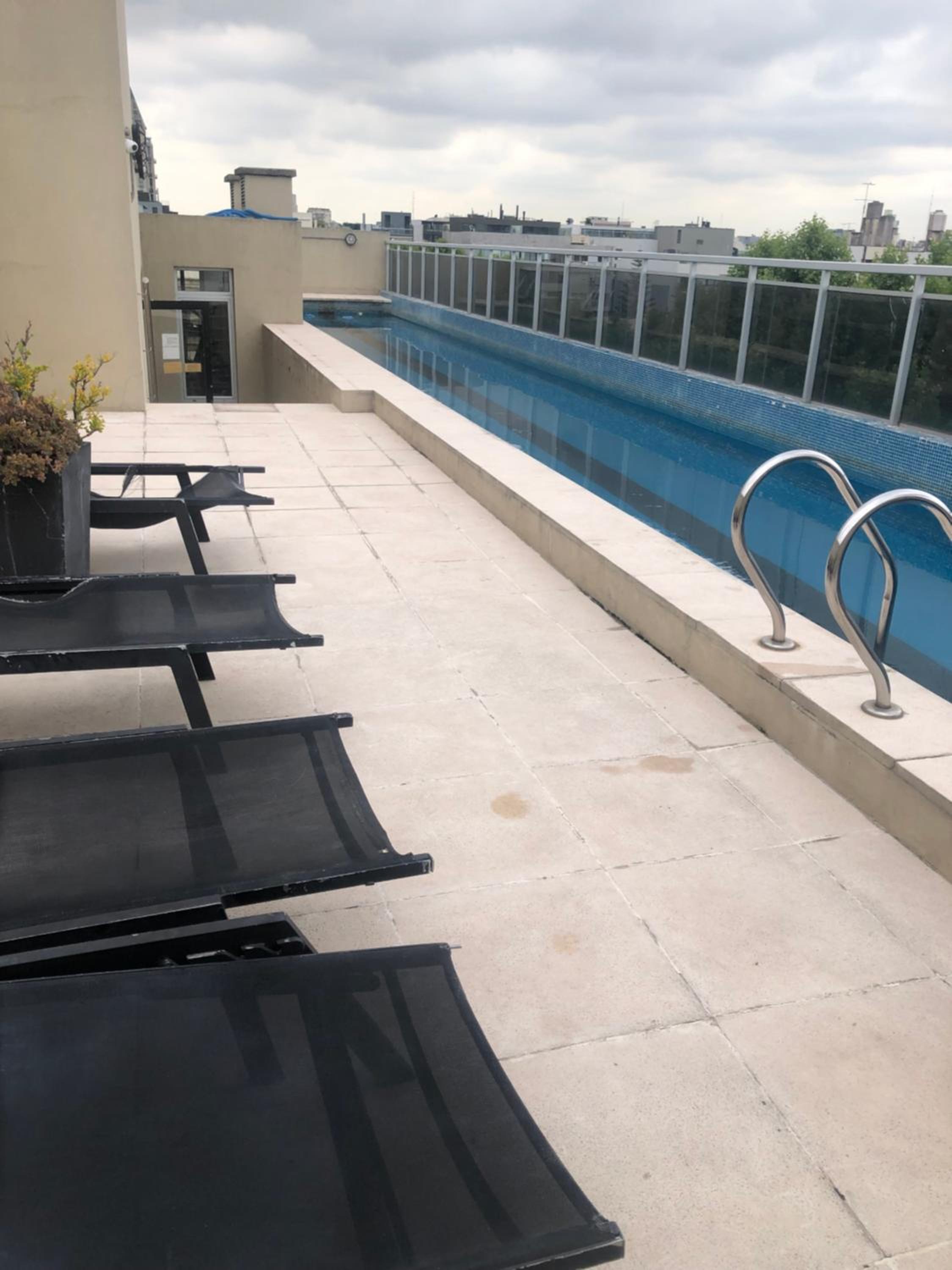 Mono ambiente con piscina y gimnasio Pleno Palermo Hollywood