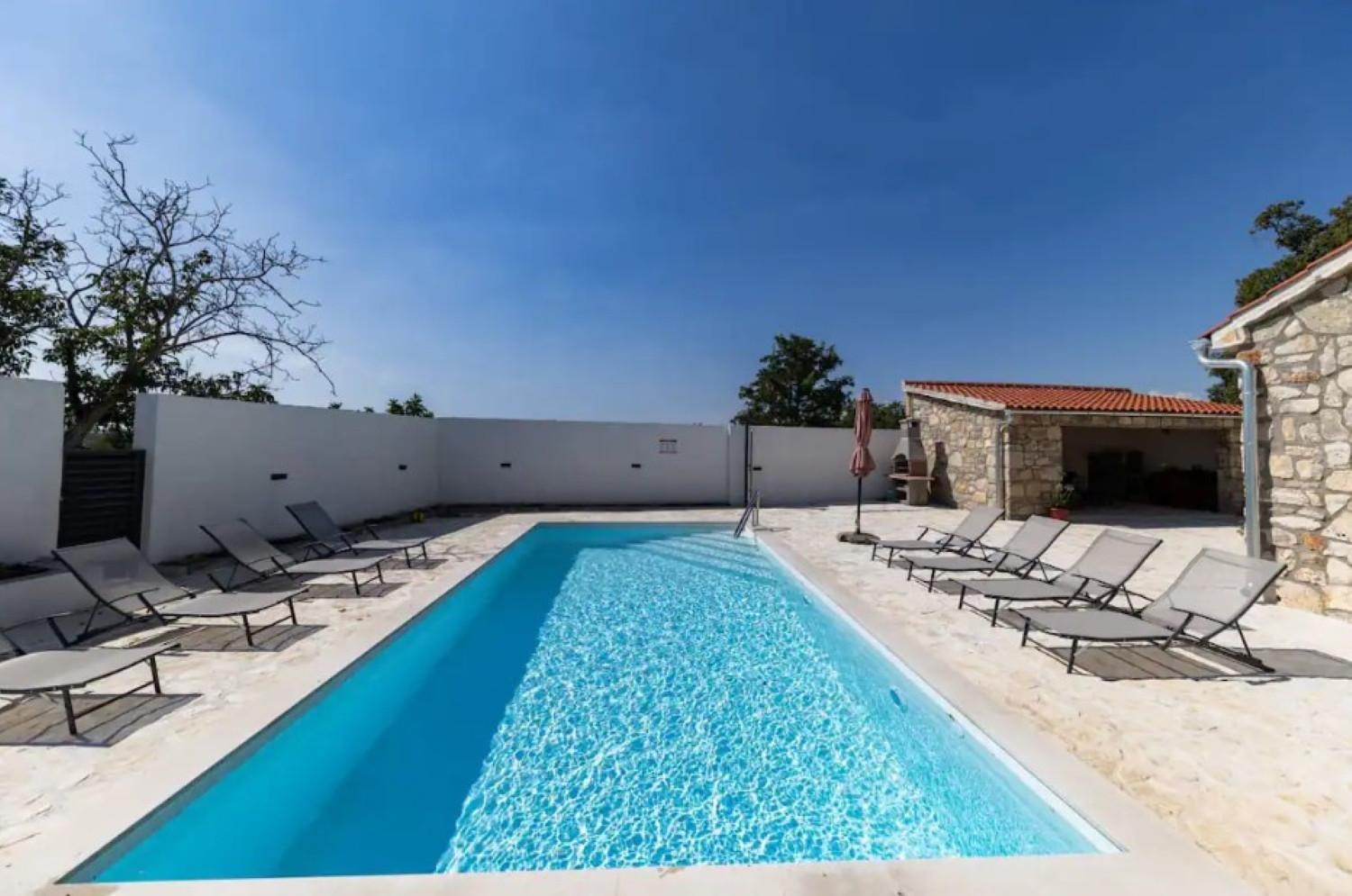 Stone villa Marita with pool view 4