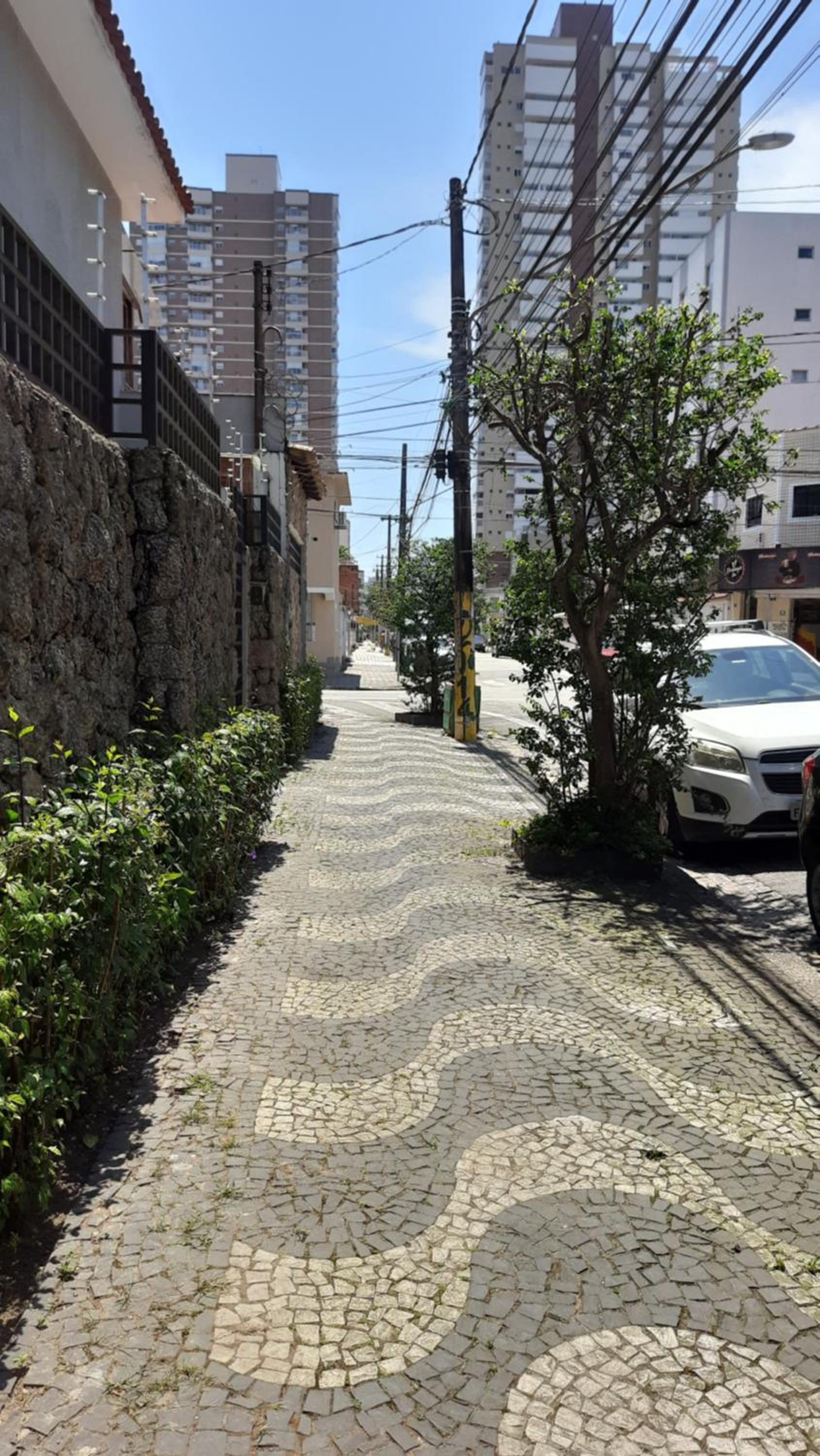 Apartamento em Santos à 10min da praia, piso térreo