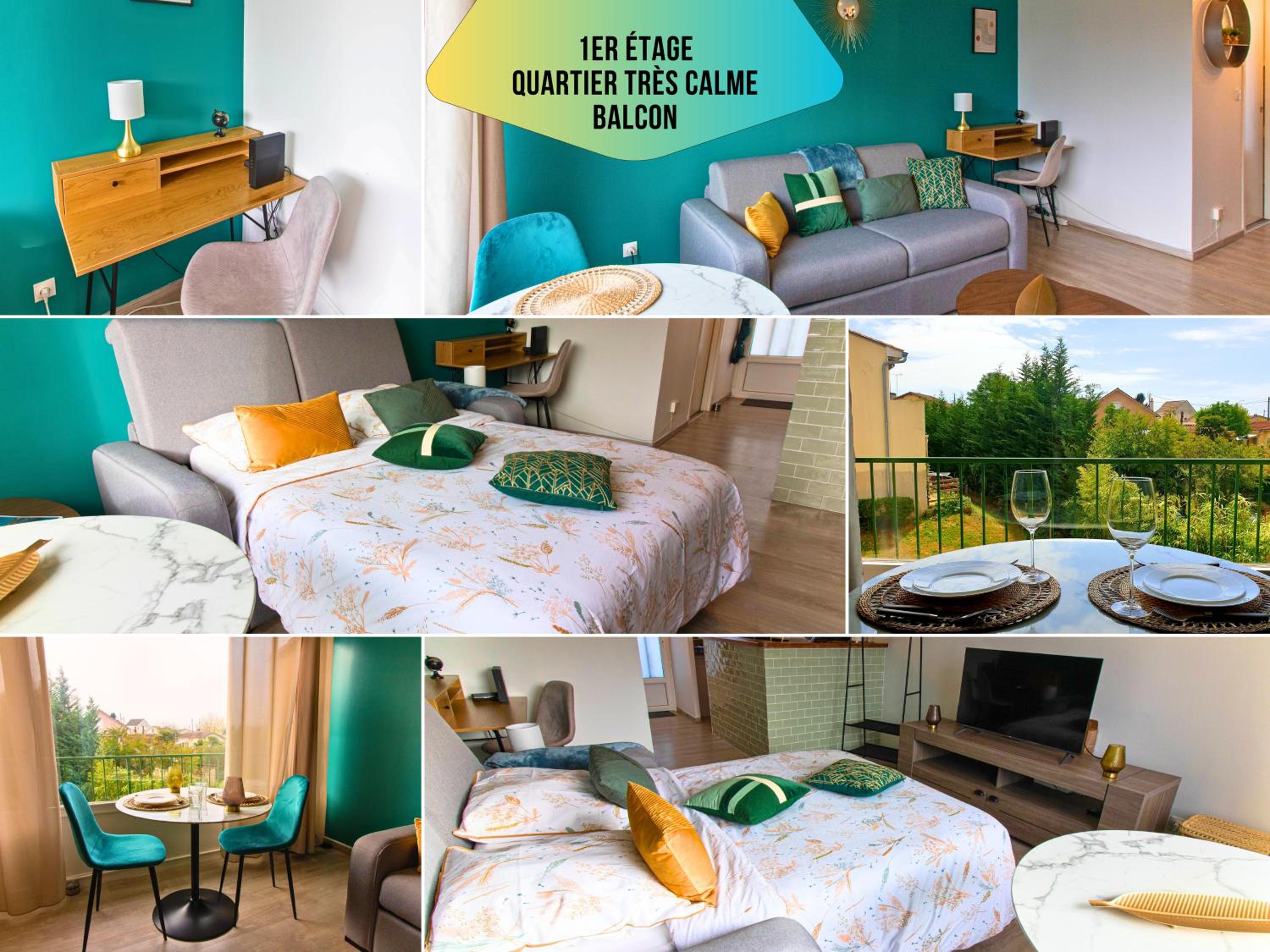 Le Pic'Vert - Ideal PRO & Couples - Hôpital à 400m - Parking gratuit sur place - GARE et CENTRE HISTORIQUE 15min à pied - Climatisation - Quartier calme
