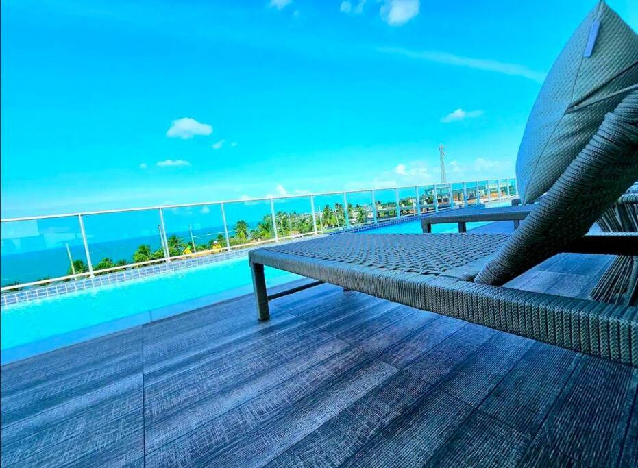 Flat com Piscina Privativa a 50m da Praia - Centro de Porto