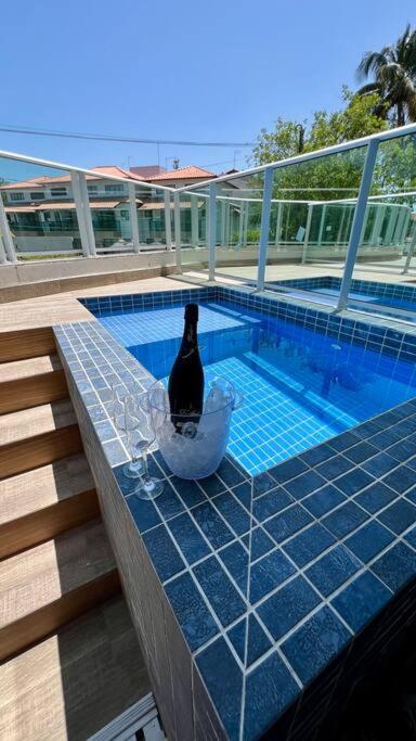 Flat com Piscina Privativa a 50m da Praia - Centro de Porto