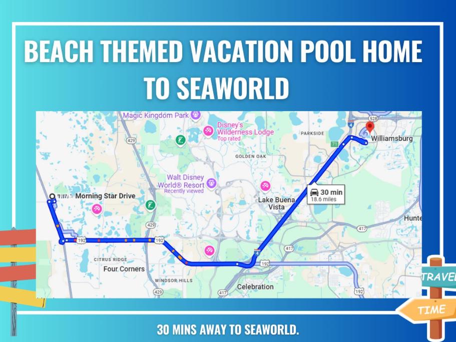 Orlando area home w pool & spa near Disney