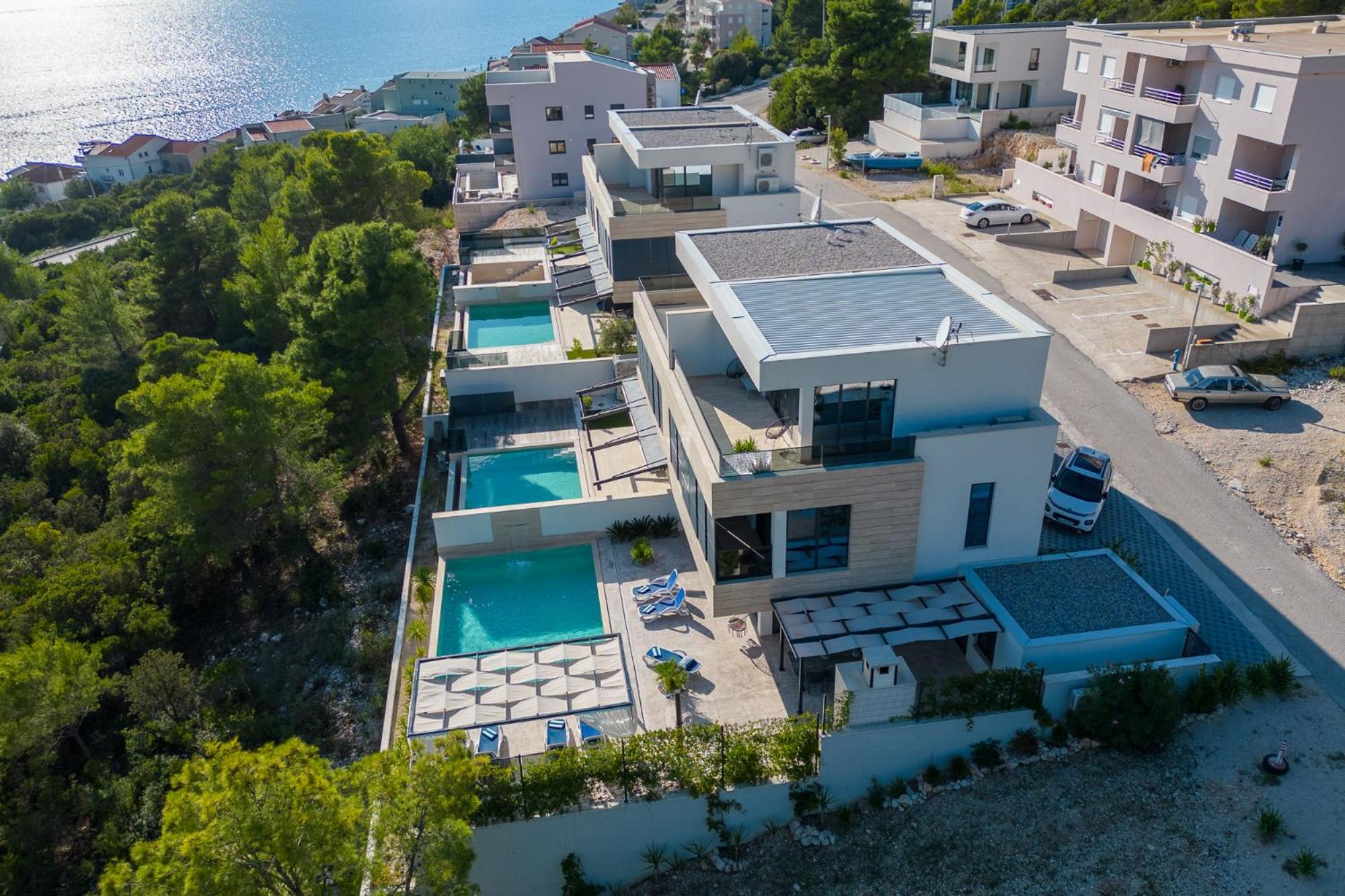 Villa Adria View Exklusive Villa am Meer mit Pool und BBQ für 8 Personen